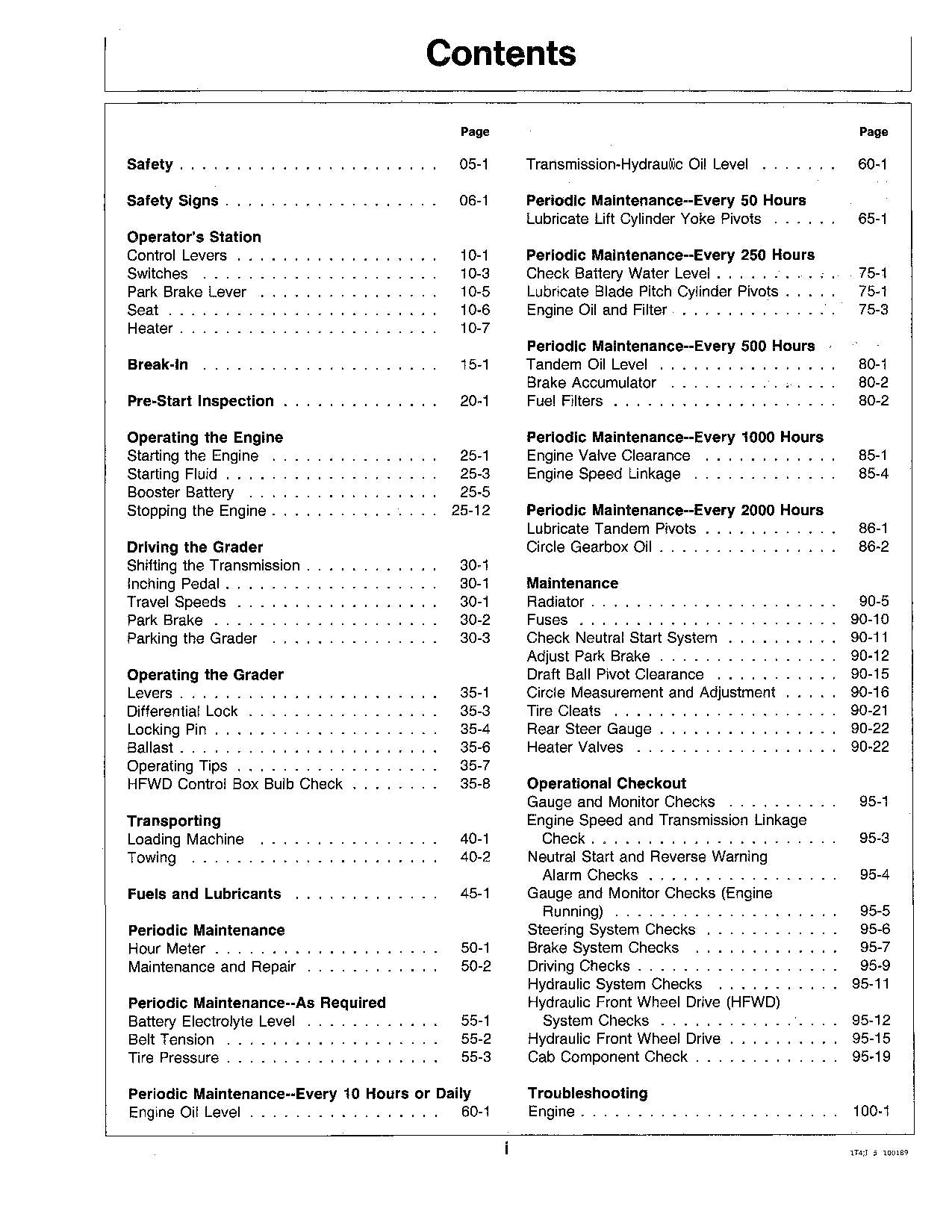 JOHN DEERE 670B 672B MOTOR GRADER OPERATORS MANUAL #1