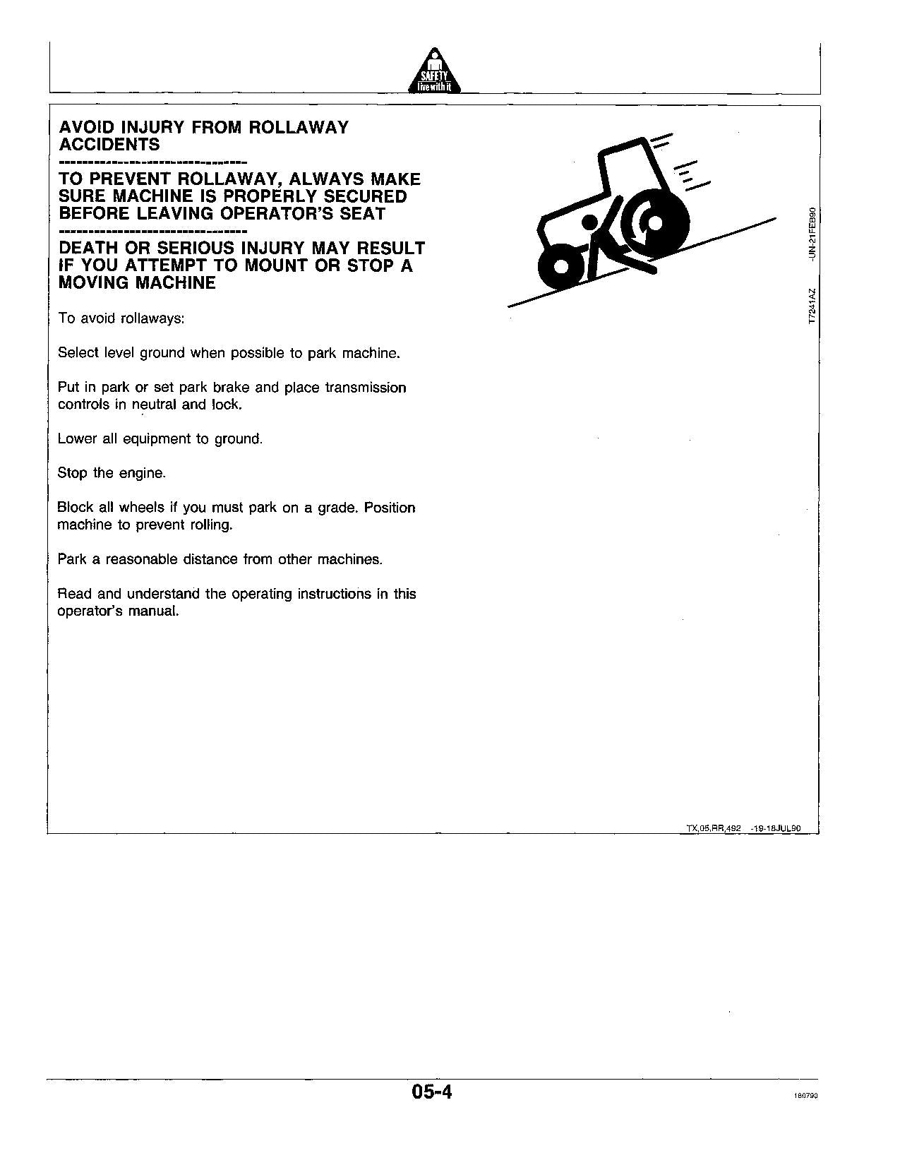 JOHN DEERE 770B 770BH 772B 772BH MOTOR GRADER OPERATORS MANUAL #2