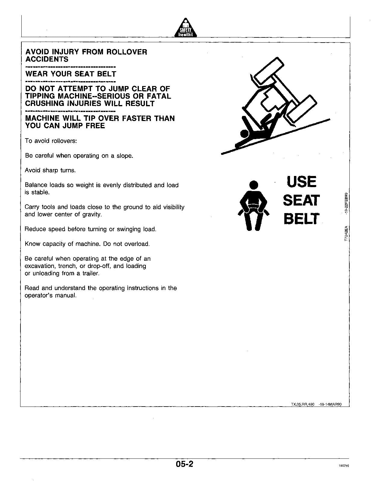 JOHN DEERE 770B 770BH 772B 772BH MOTOR GRADER OPERATORS MANUAL #2