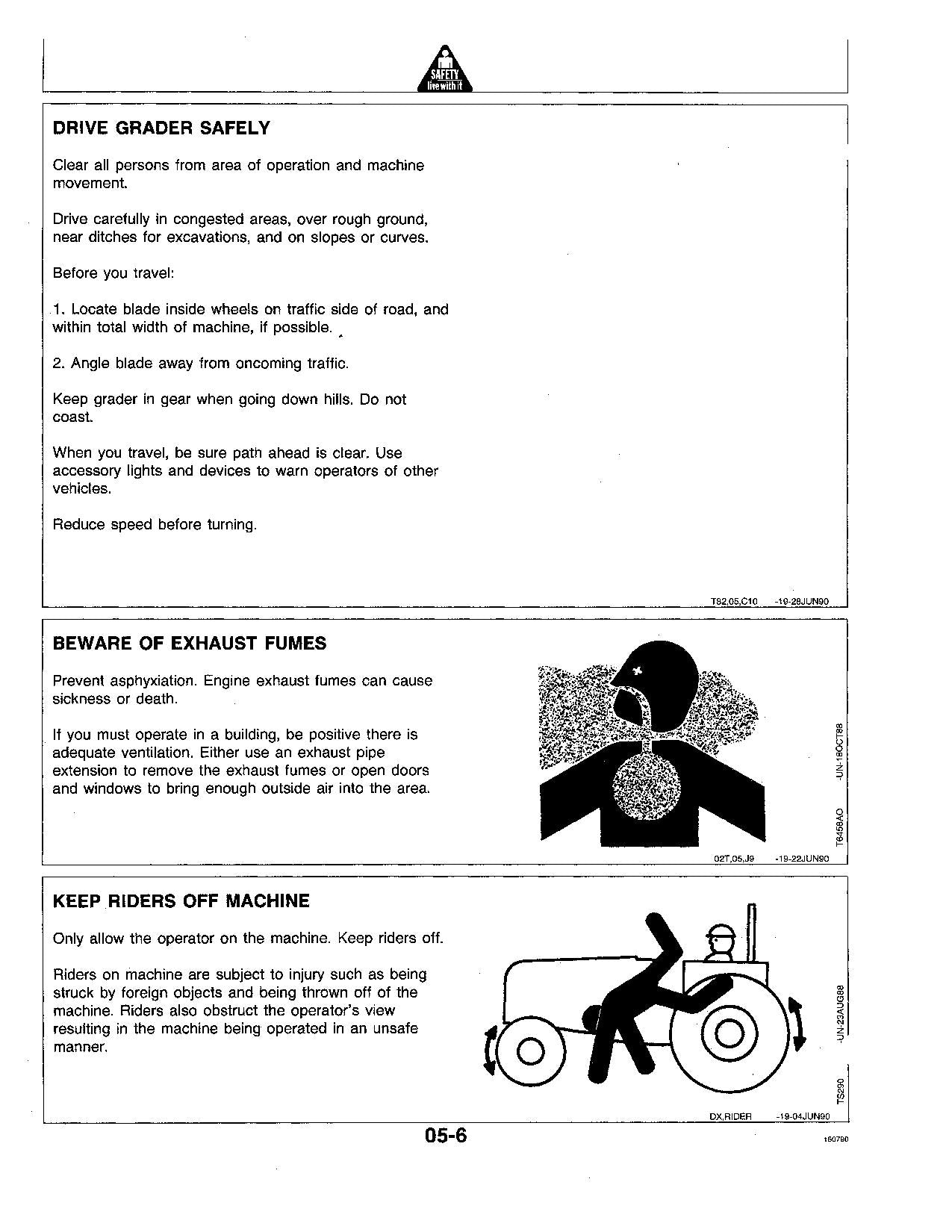 JOHN DEERE 670B 672B MOTOR GRADER OPERATORS MANUAL #2