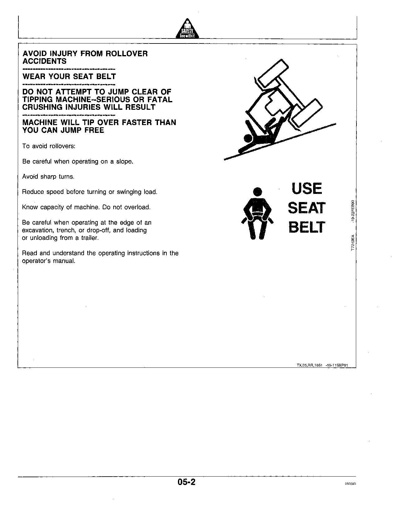 JOHN DEERE 770B 770BH 772B 772BH MOTOR GRADER OPERATORS MANUAL #3