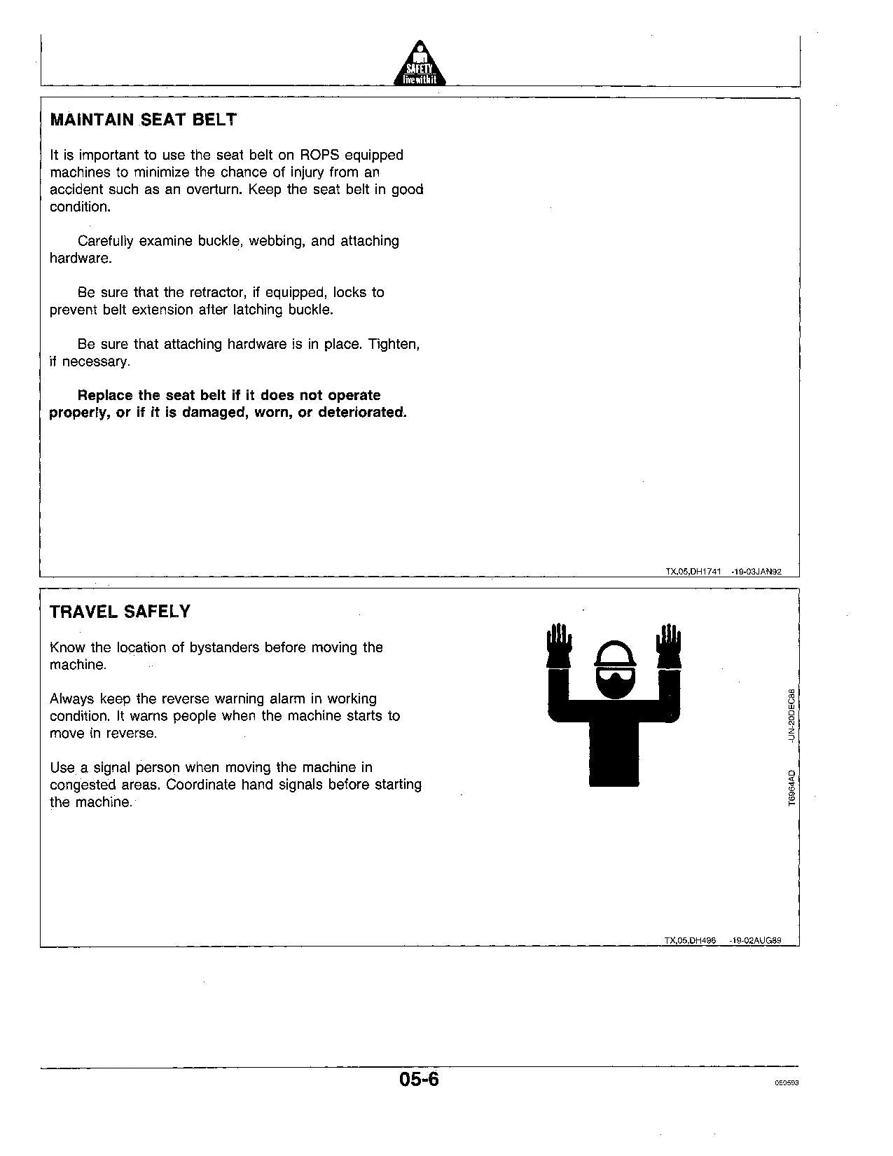 JOHN DEERE 770B 770BH 772B 772BH MOTOR GRADER OPERATORS MANUAL #3