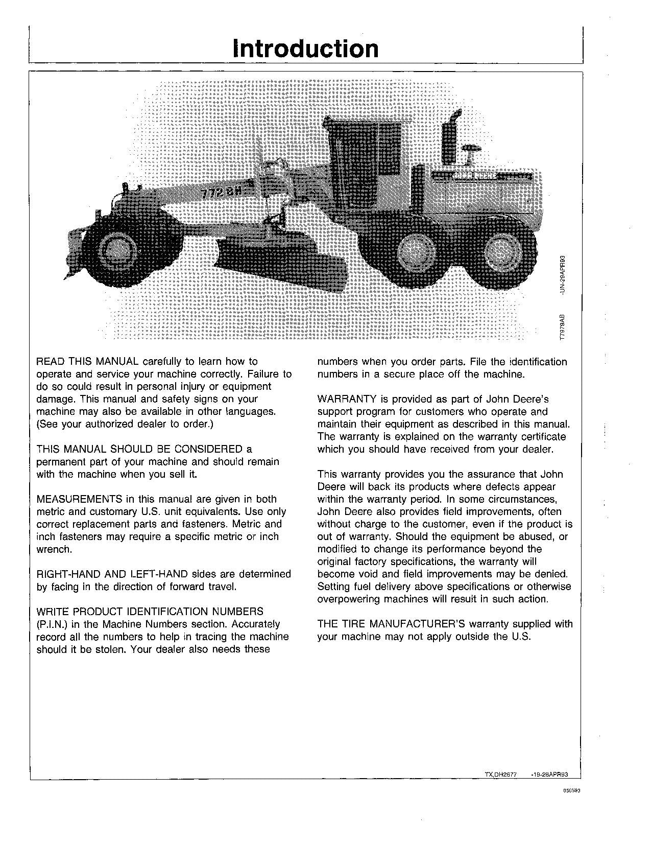 JOHN DEERE 770B 770BH 772B 772BH MOTOR GRADER OPERATORS MANUAL #3