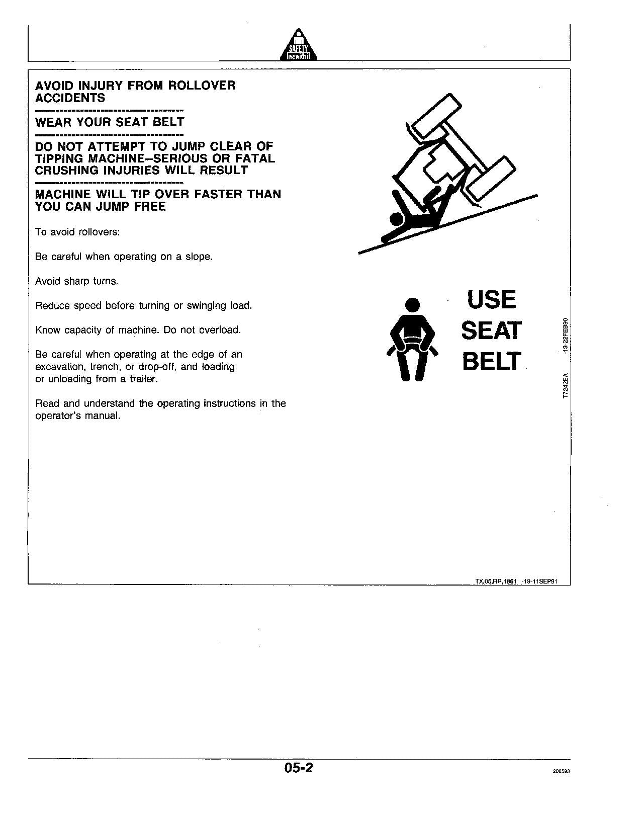 JOHN DEERE 670B 672B MOTOR GRADER OPERATORS MANUAL #3