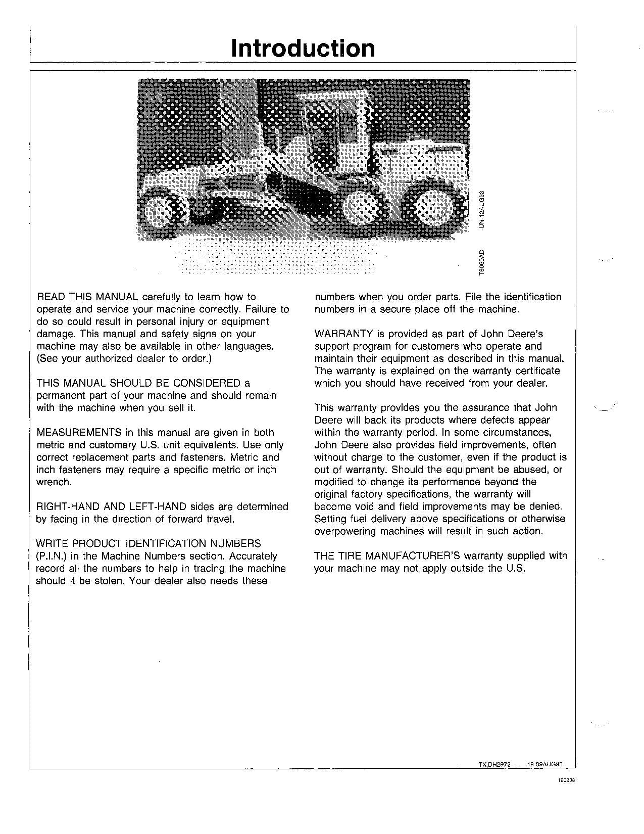 JOHN DEERE 570B MOTORGRADER BEDIENUNGSANLEITUNG NR. 2