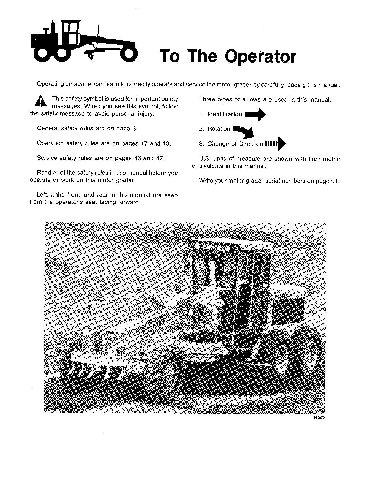 JOHN DEERE 770A 770AH 772A 772AH MOTOR GRADER OPERATORS MANUAL