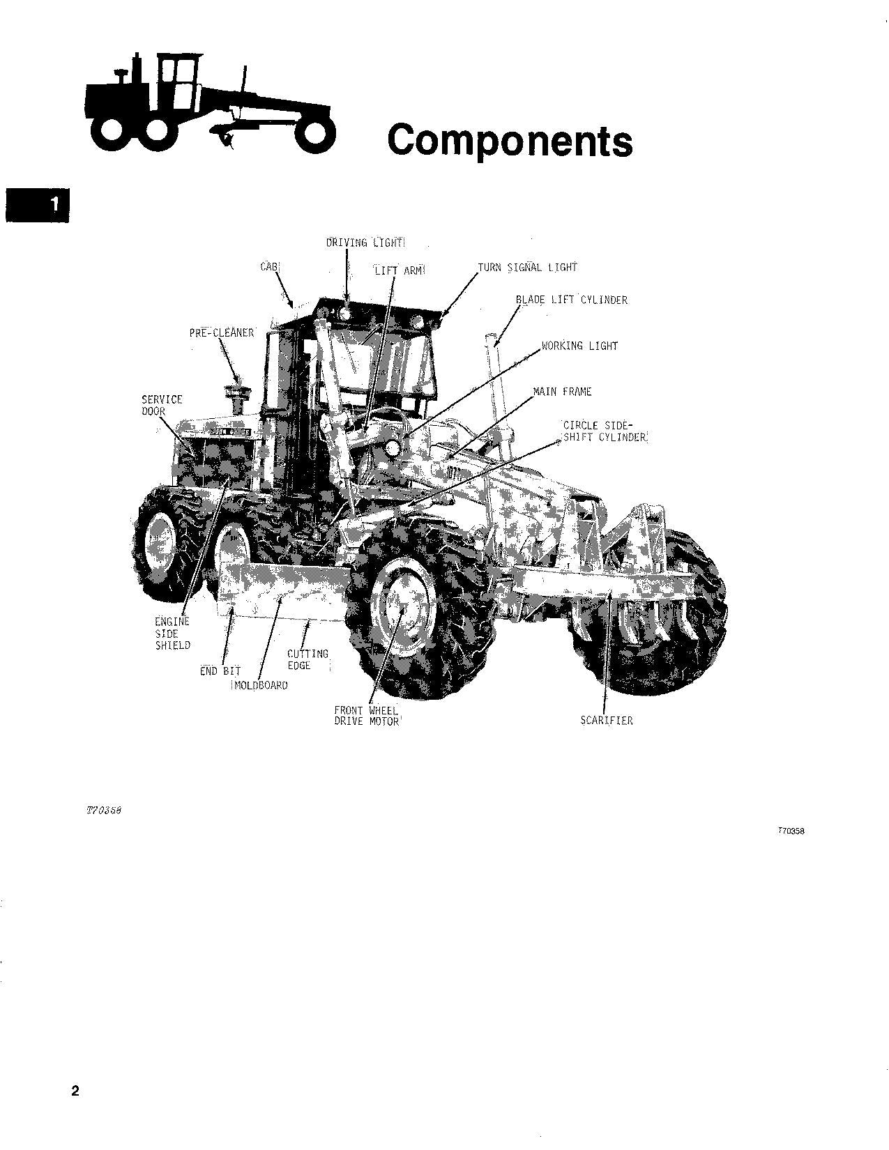 JOHN DEERE 770A 770AH 772A 772AH MOTOR GRADER OPERATORS MANUAL