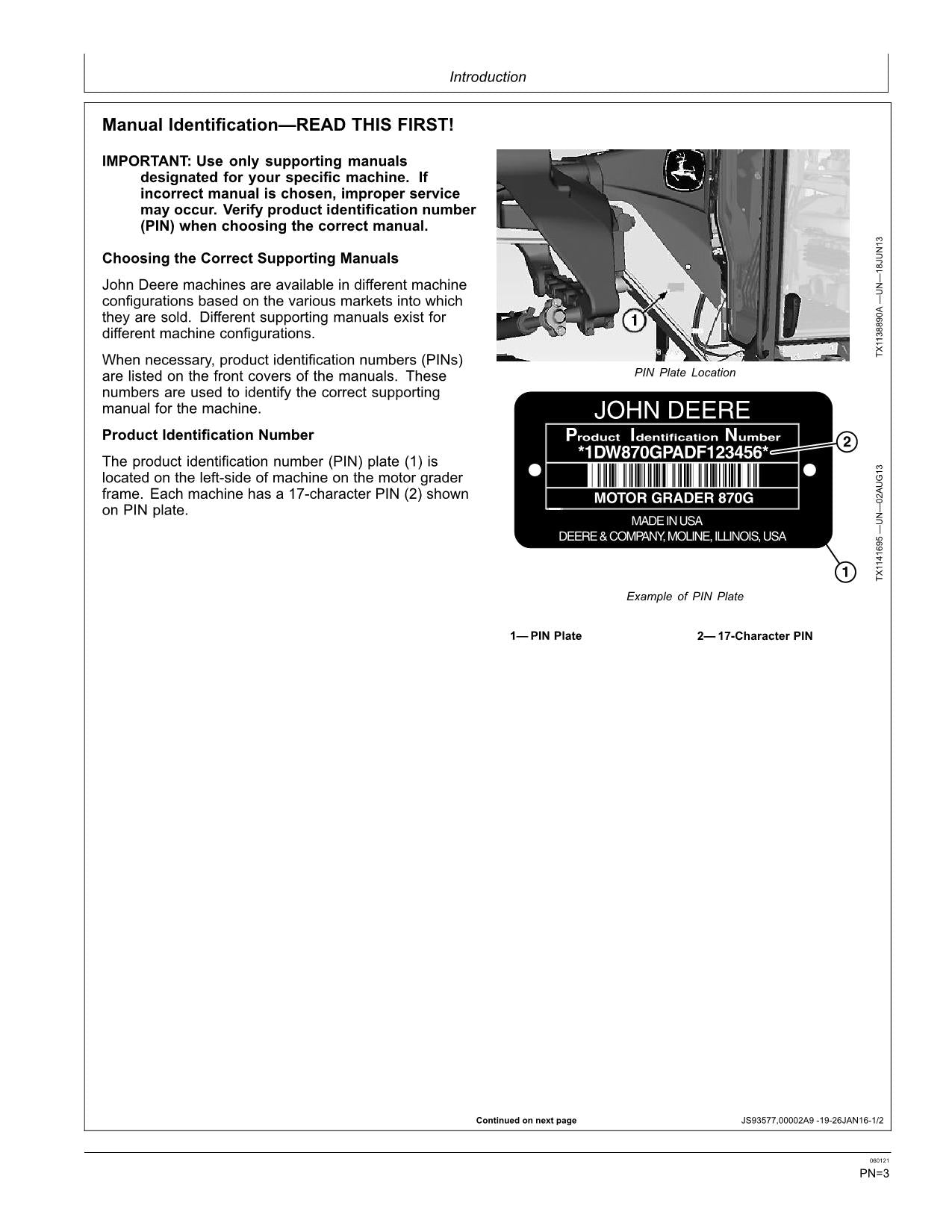 JOHN DEERE 870G 870GP 872G 872GP MOTOR GRADER OPERATORS MANUAL #1