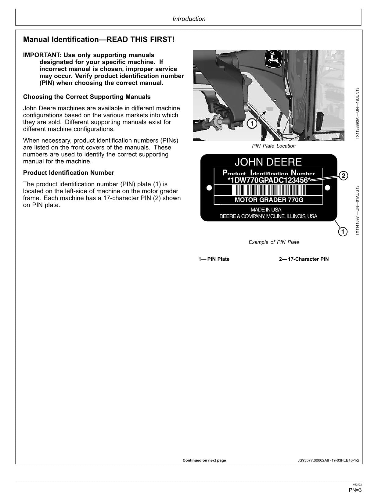 MANUEL D'UTILISATION DE LA NIVELEUSE AUTOMOTRICE JOHN DEERE 772G