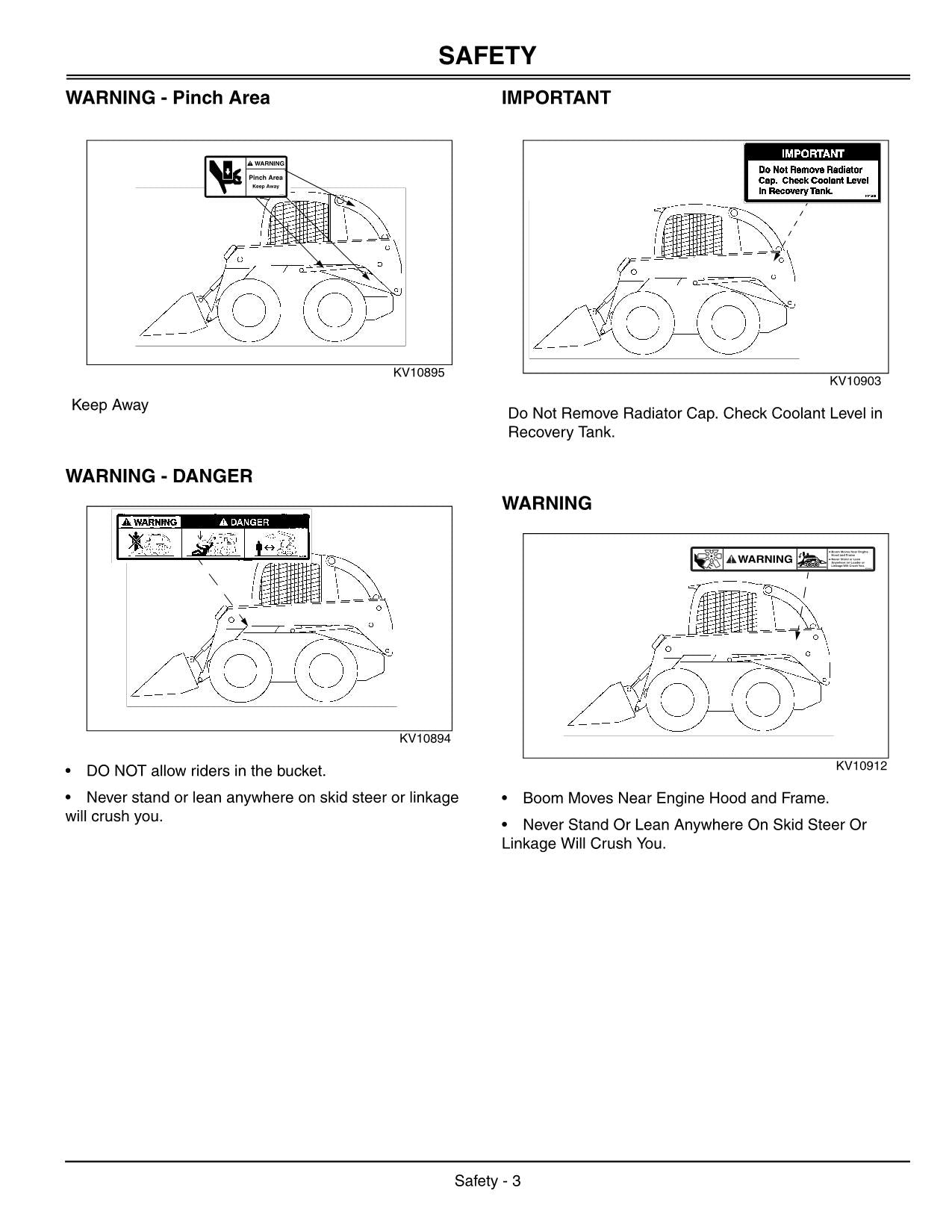 JOHN DEERE 260 270 SKID STEER OPERATORS MANUAL #1