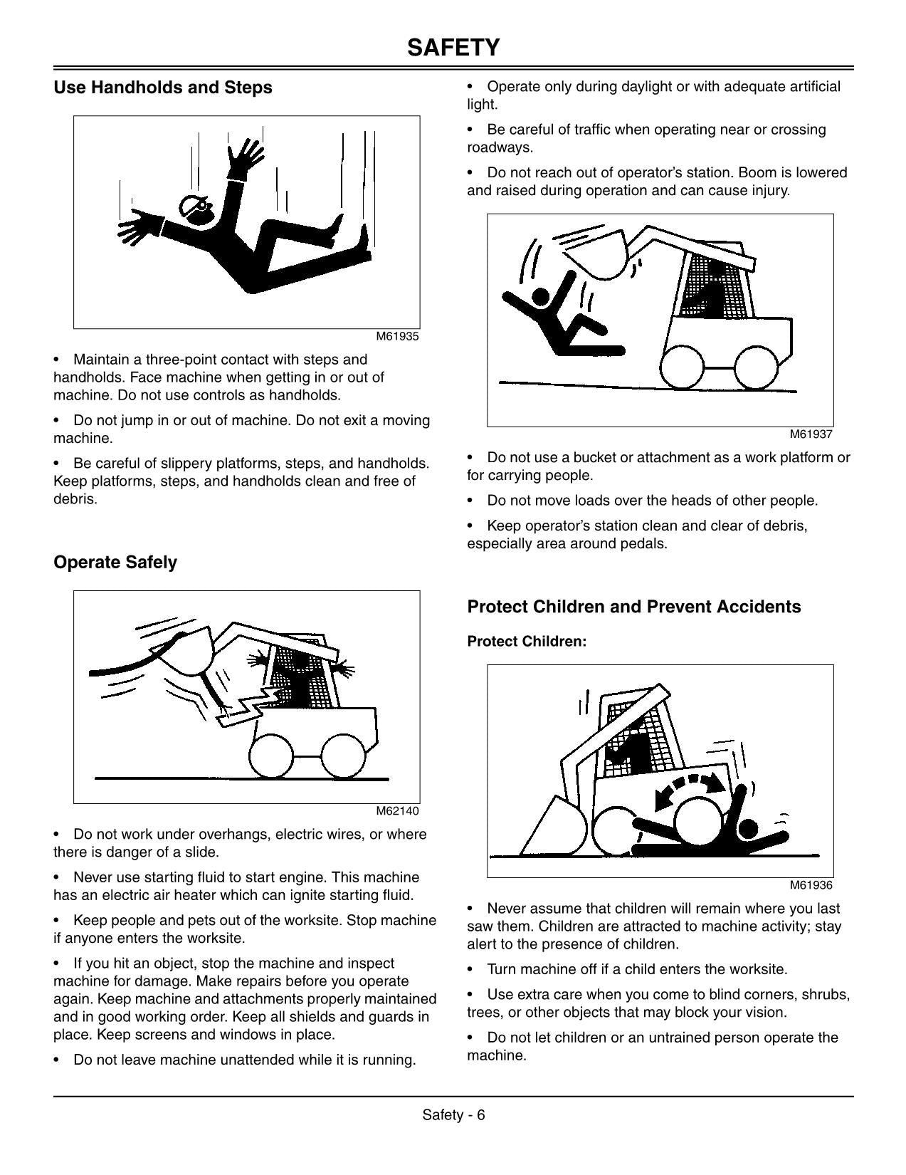 JOHN DEERE 280 SKID STEER OPERATORS MANUAL