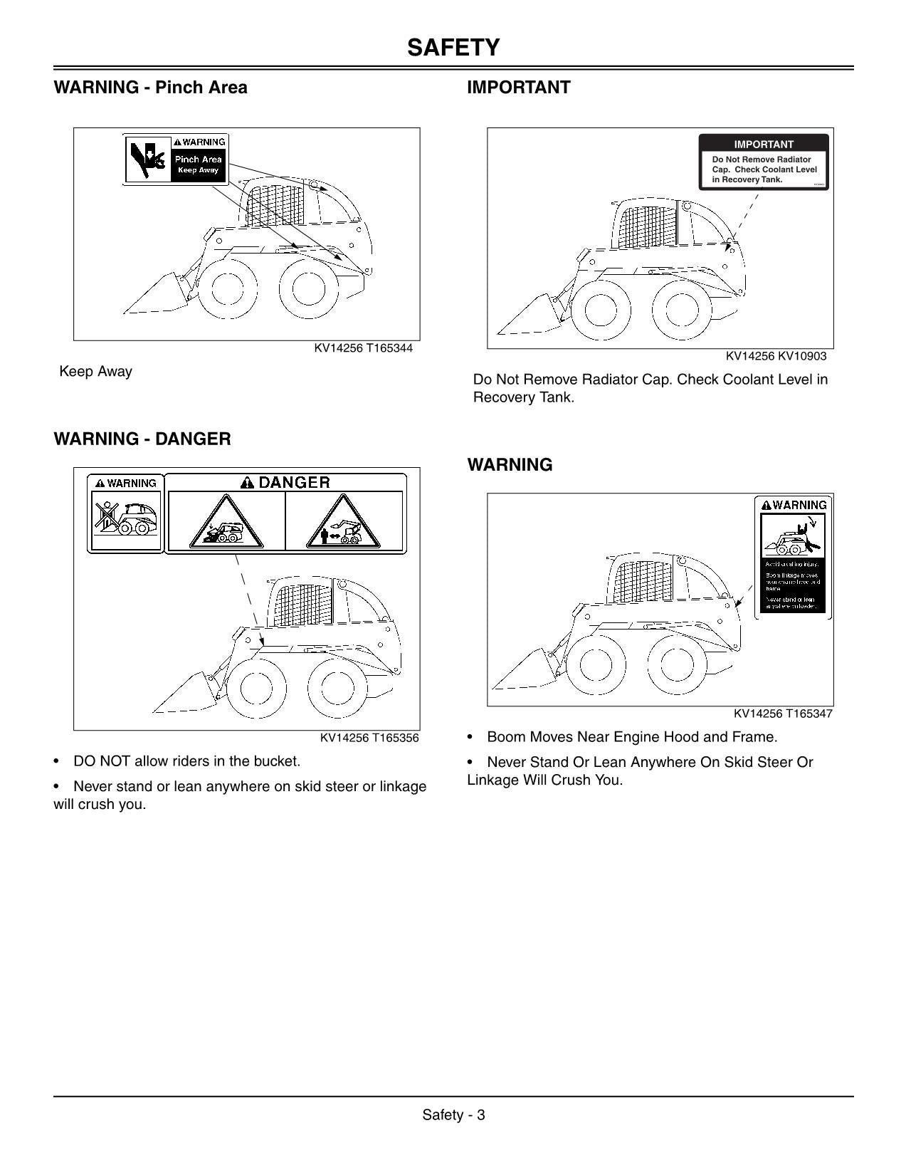 JOHN DEERE 280 SKID STEER OPERATORS MANUAL