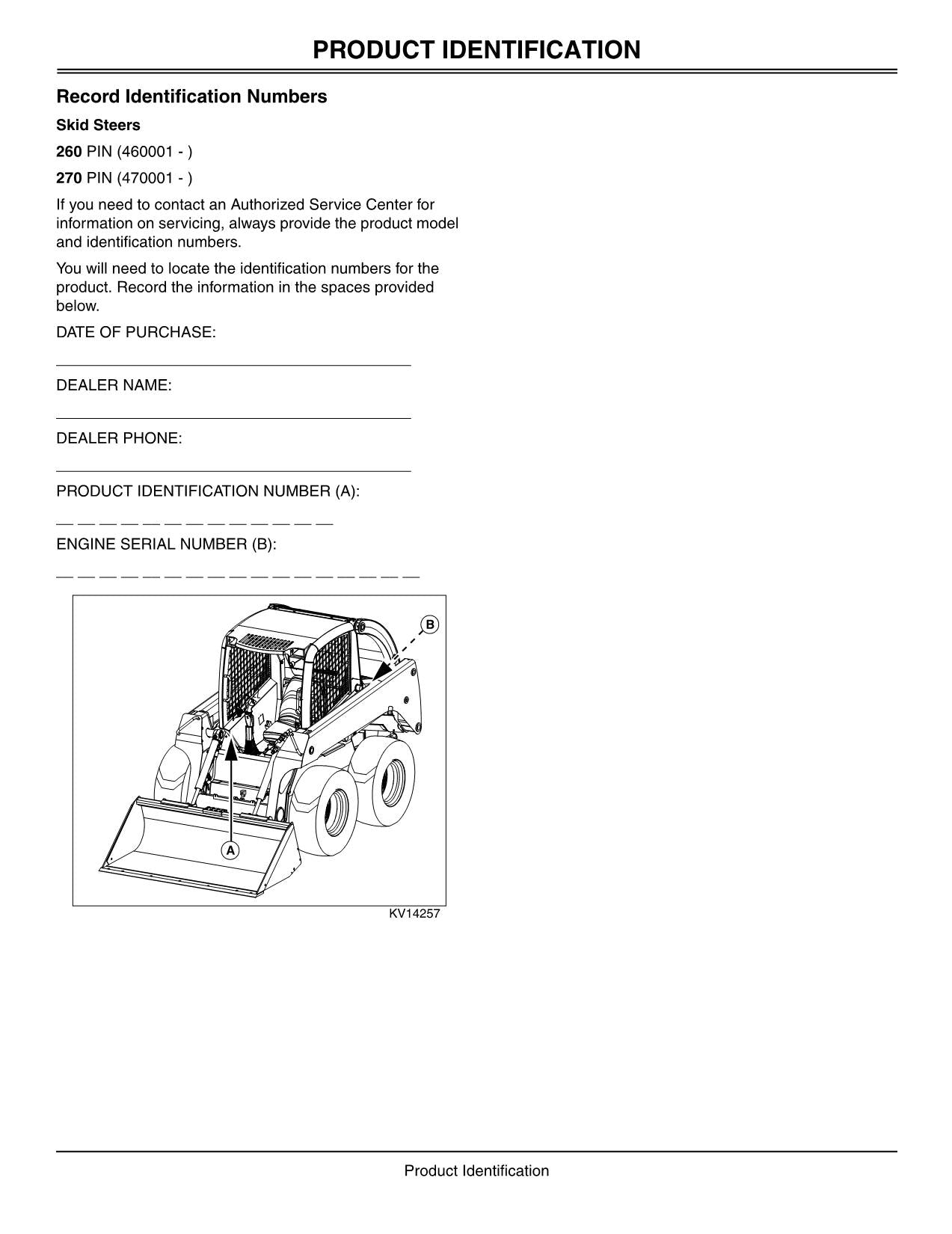 JOHN DEERE 260 270 KOMPAKTLADER BEDIENUNGSANLEITUNG #2