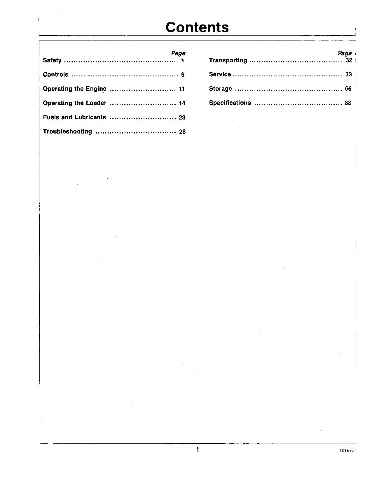 JOHN DEERE 24170 SKID STEER OPERATORS MANUAL