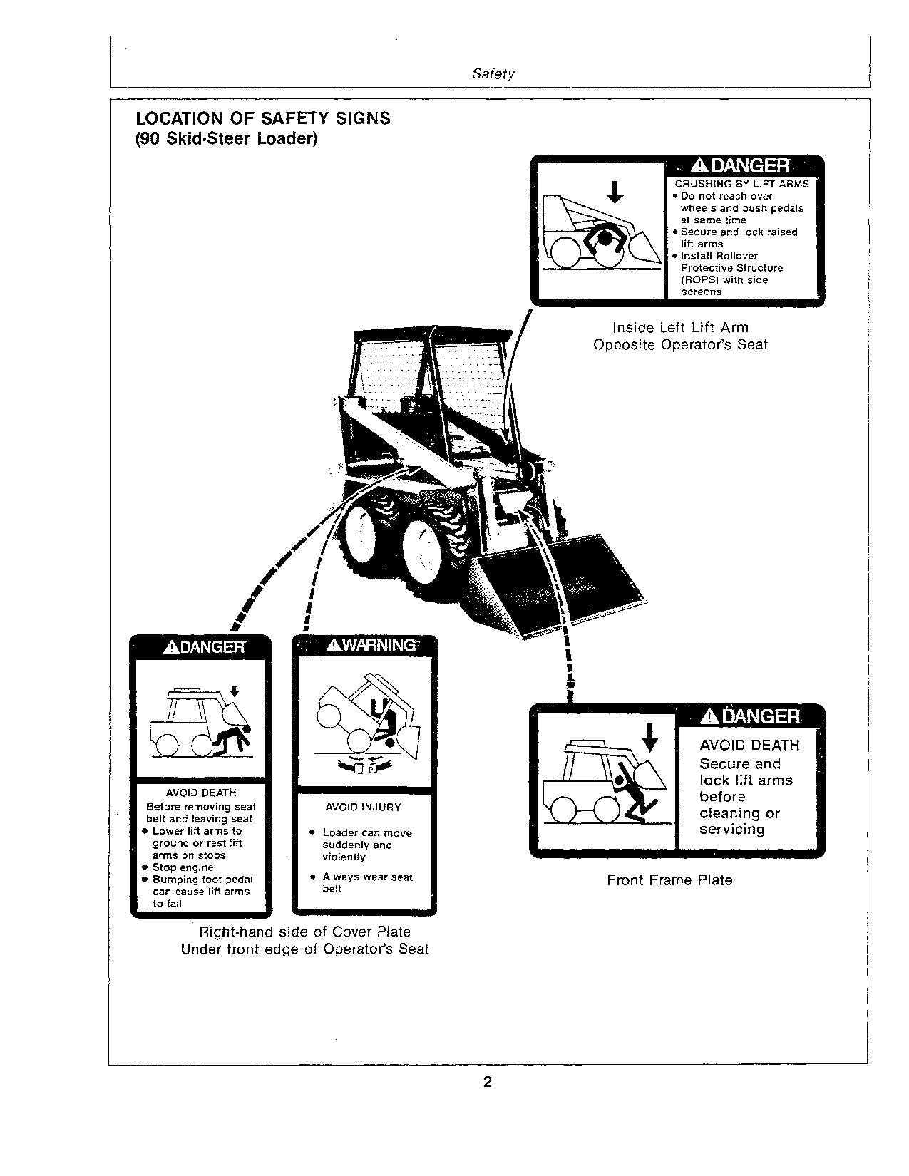 JOHN DEERE 4 70 90 SKID STEER OPERATORS MANUAL