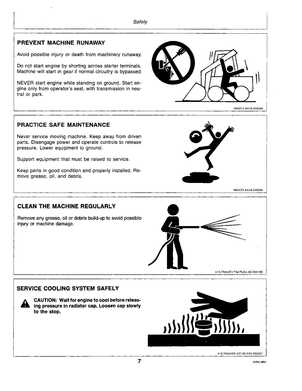 JOHN DEERE 4 70 90 SKID STEER OPERATORS MANUAL