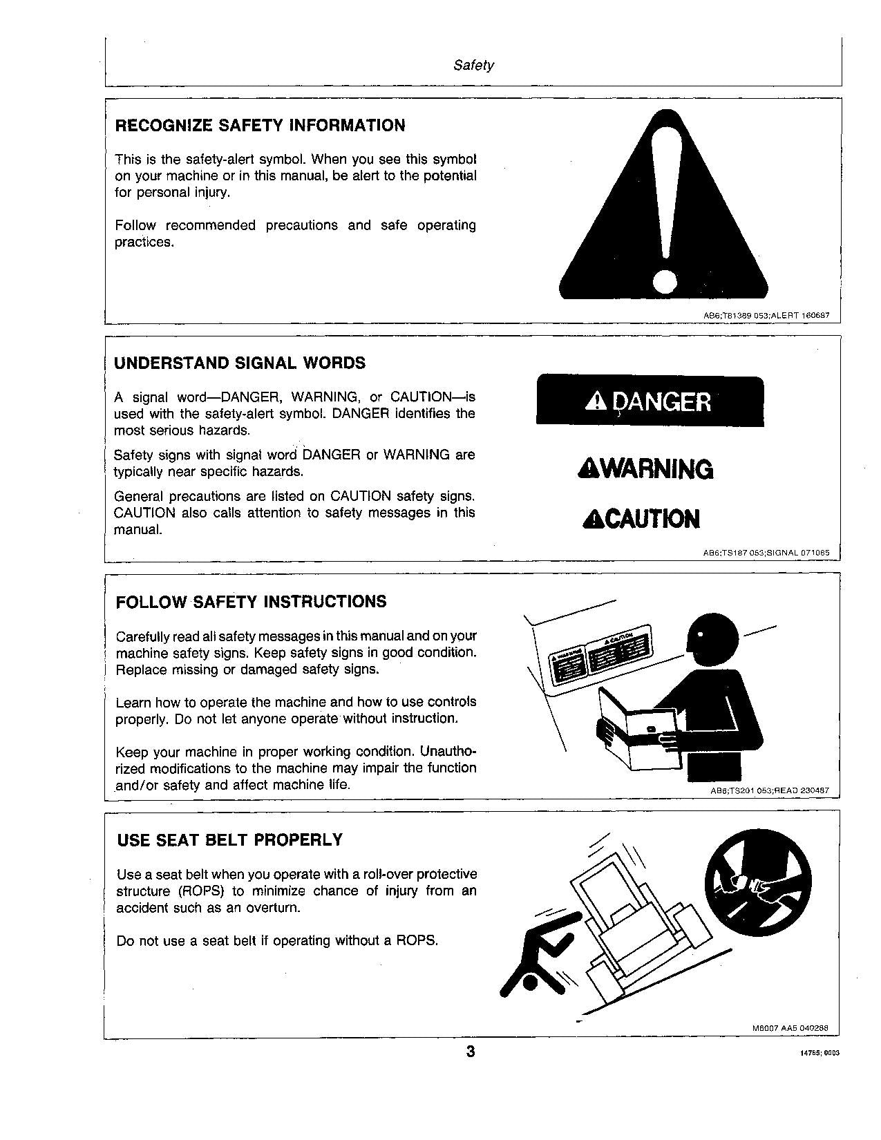 JOHN DEERE 24A 125 SKID STEER OPERATORS MANUAL