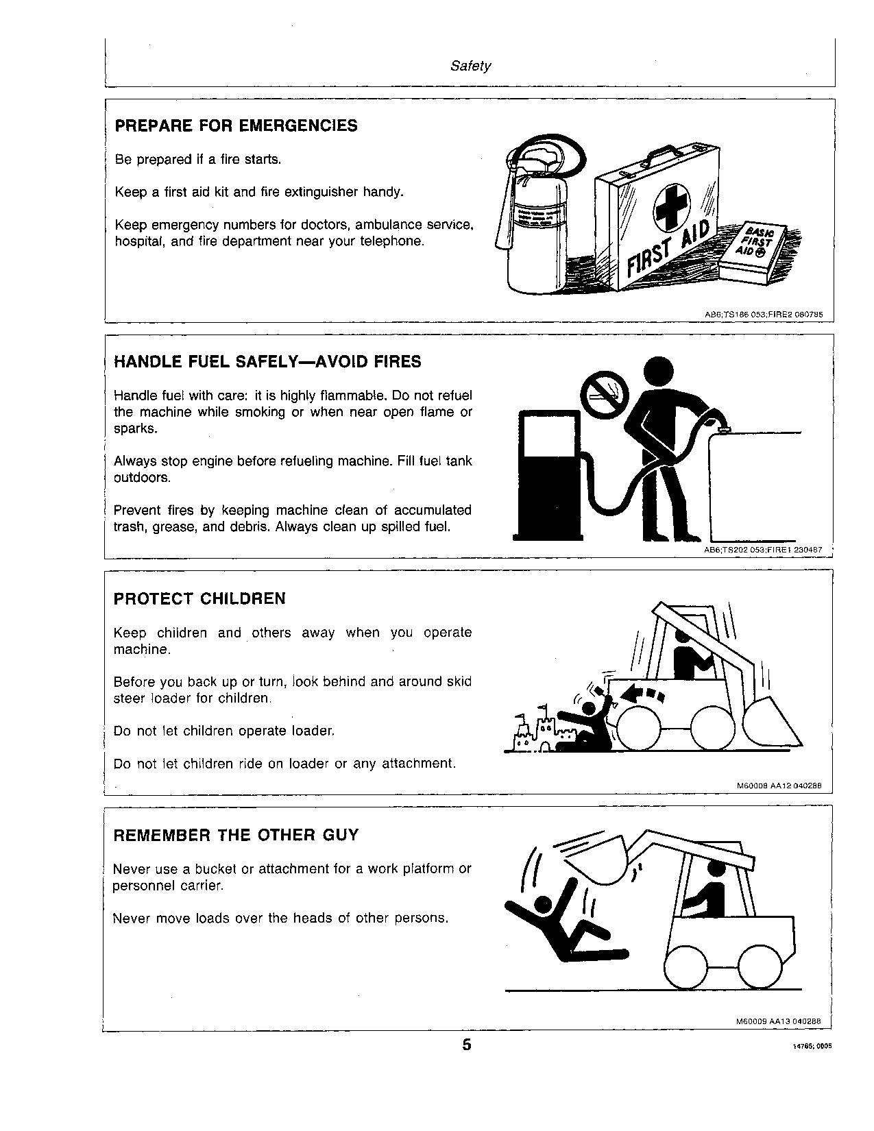 JOHN DEERE 24A 125 SKID STEER OPERATORS MANUAL