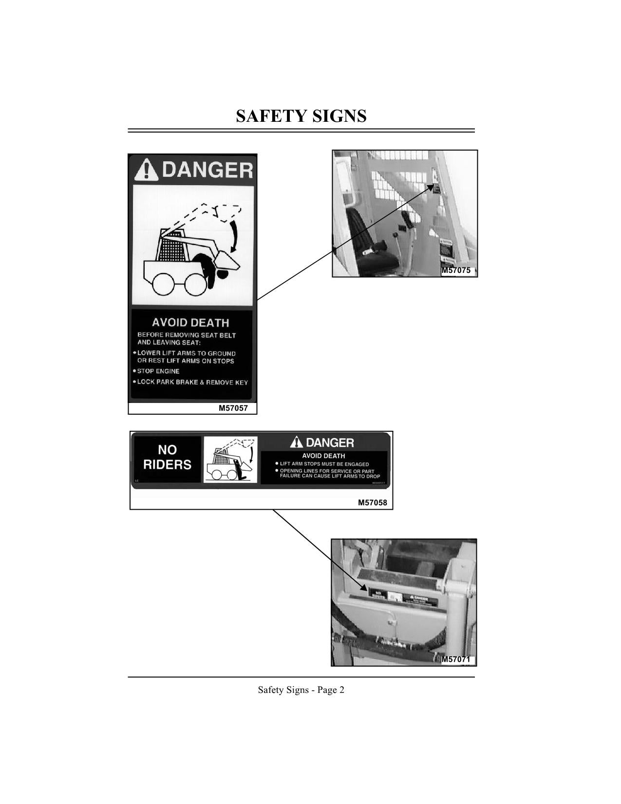 JOHN DEERE 3375 SKID STEER OPERATORS MANUAL 130001–