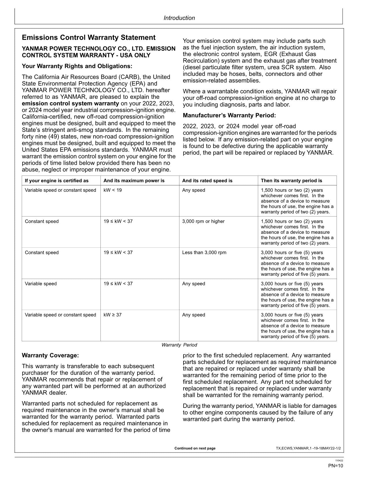 JOHN DEERE 316GR 318G SKID STEER OPERATORS MANUAL #3