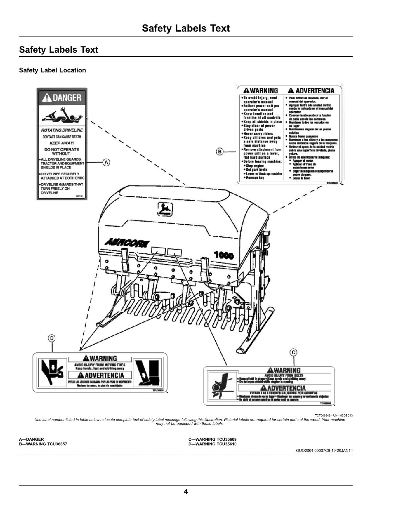 JOHN DEERE 1000 1500 2000 TRAKTOR-BETRIEBSHANDBUCH Nr. 7