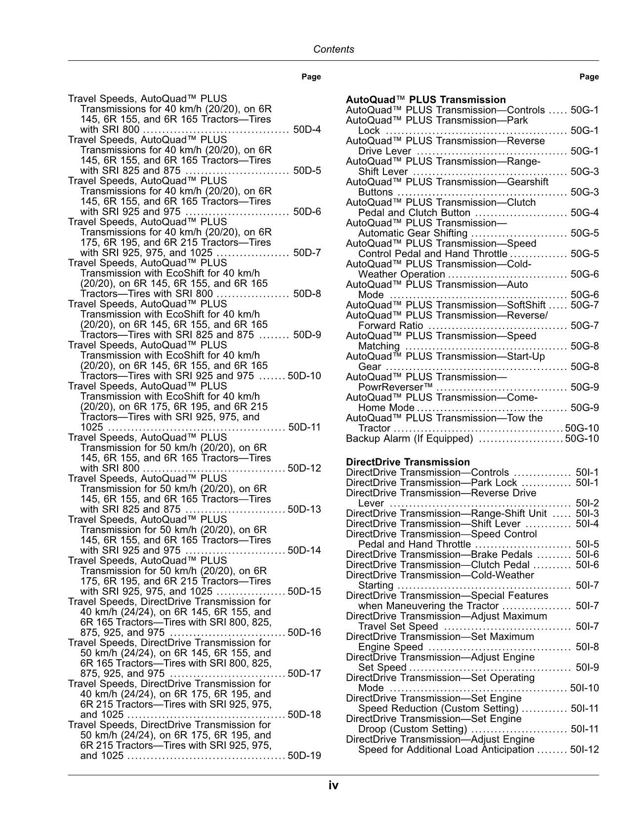 MANUEL D'UTILISATION DU TRACTEUR JOHN DEERE 6R 145 6R 155 6R 165 6R 175 6R 195 215