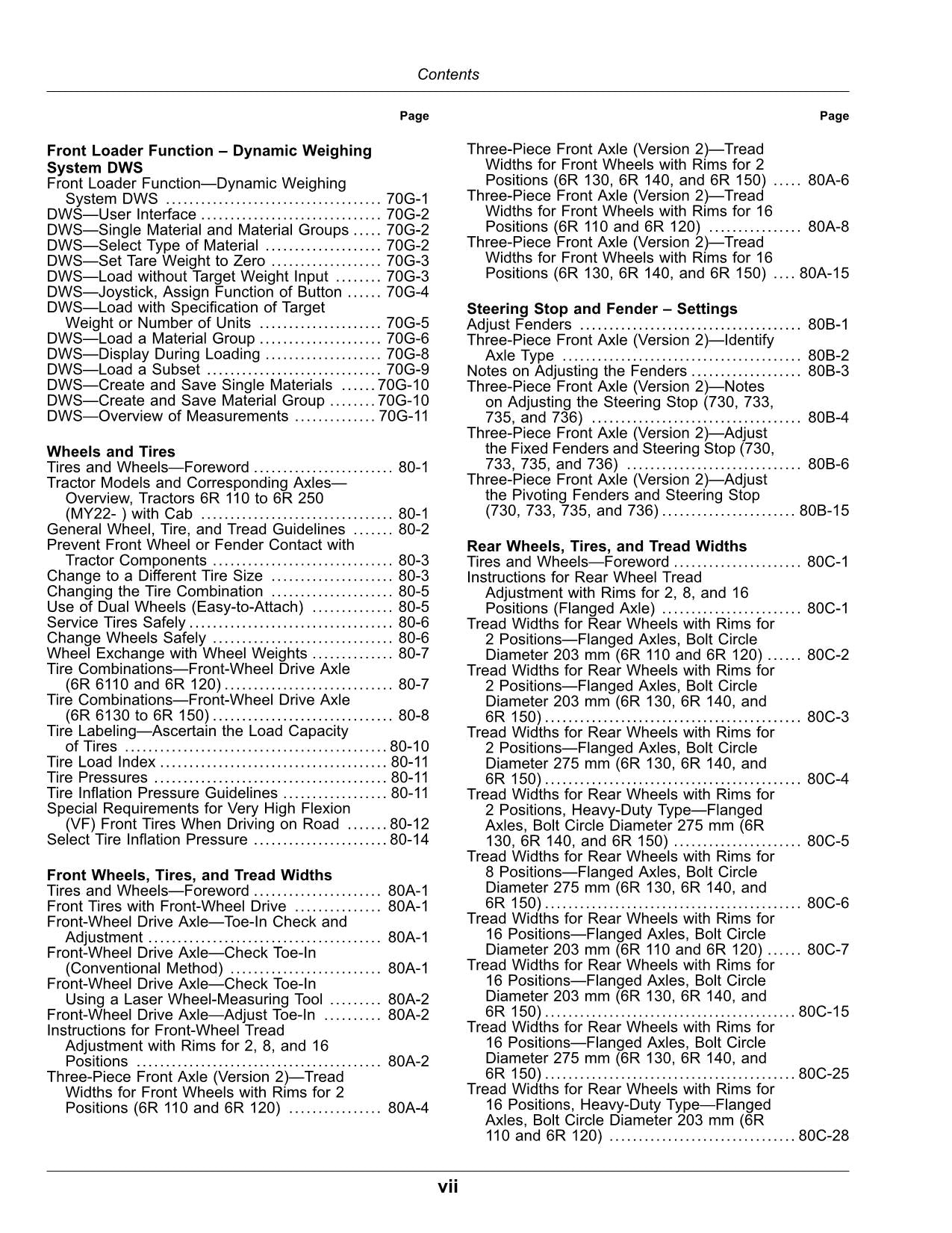 JOHN DEERE 6R 110 6R 120 6R 130 6R 140 TRACTOR OPERATORS MANUAL