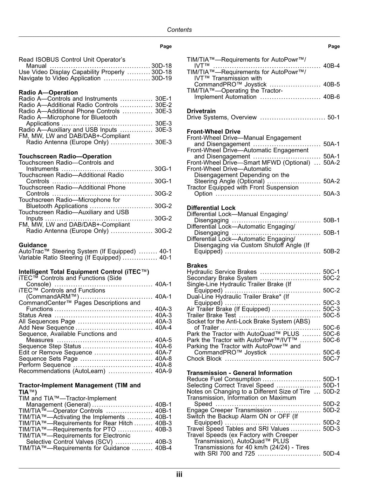 JOHN DEERE 6R 110 6R 120 6R 130 6R 140 TRAKTOR-BETRIEBSHANDBUCH