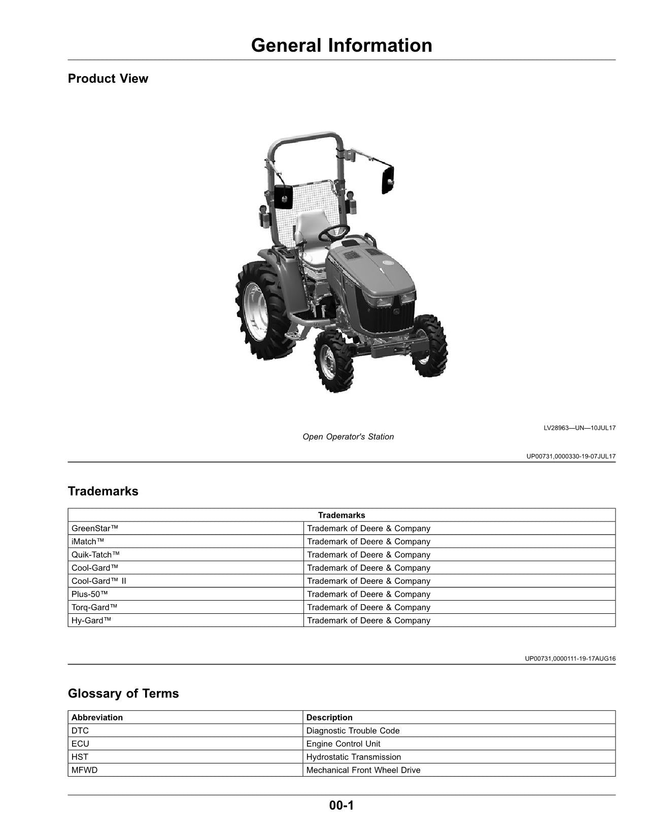 MANUEL D'UTILISATION DU TRACTEUR JOHN DEERE 3033R 3038R 3045R #2