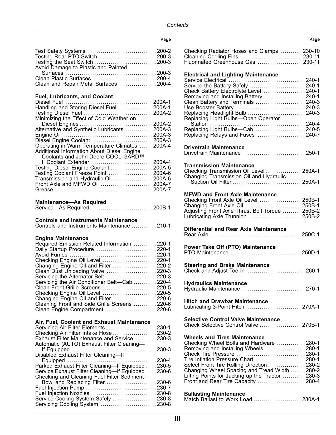 JOHN DEERE 4049M 4049R 4066M 4066R TRAKTOR-BETRIEBSHANDBUCH Nr. 3