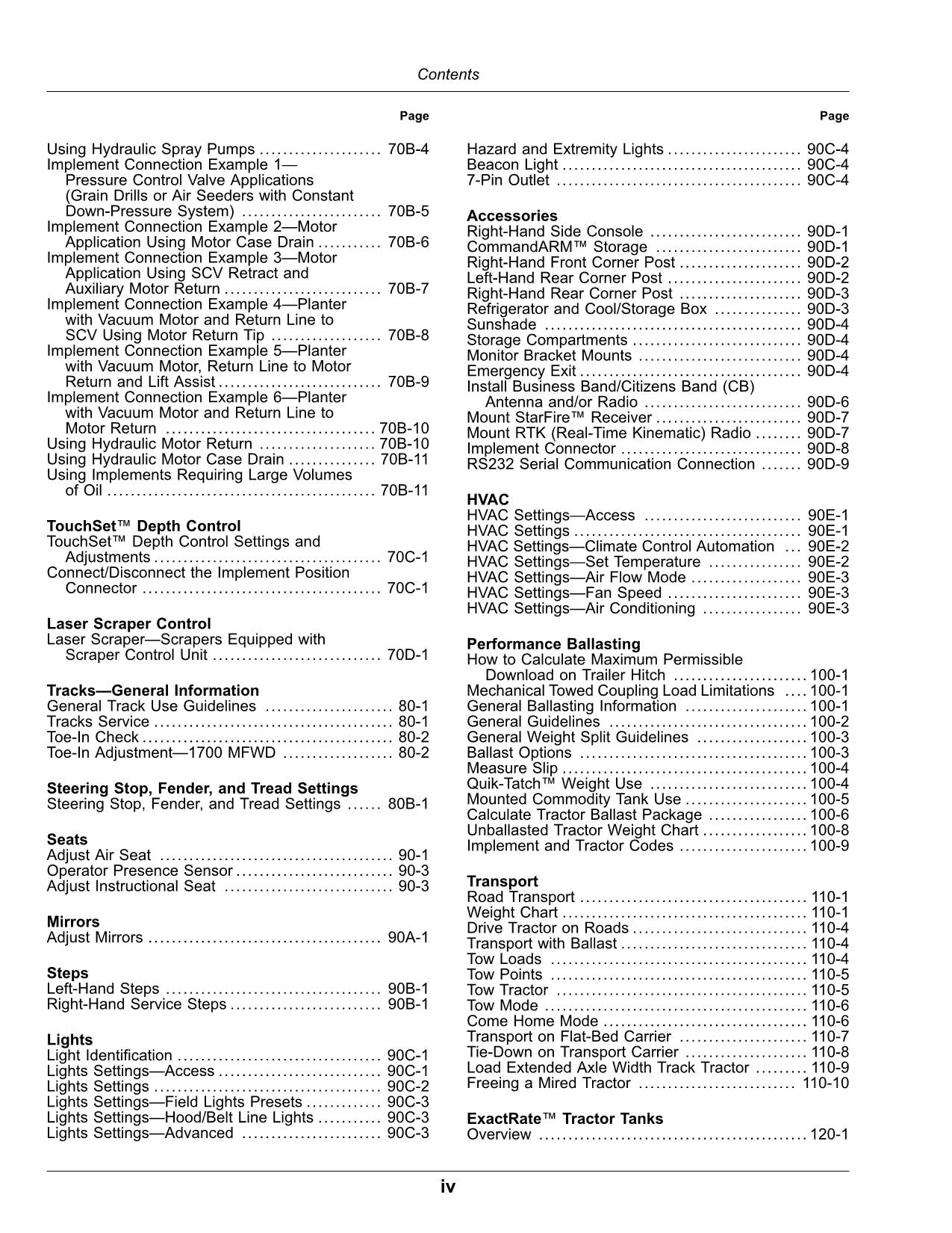 JOHN DEERE 8RX 410 310 370 340 TRAKTOR-BETRIEBSHANDBUCH Nr. 2