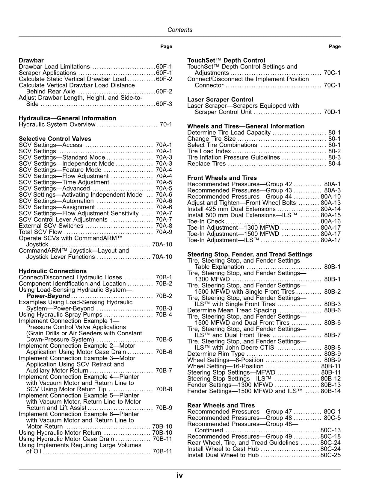 JOHN DEERE 8R 370 250 280 230 340 310 410 TRAKTOR-BETRIEBSHANDBUCH Nr. 1