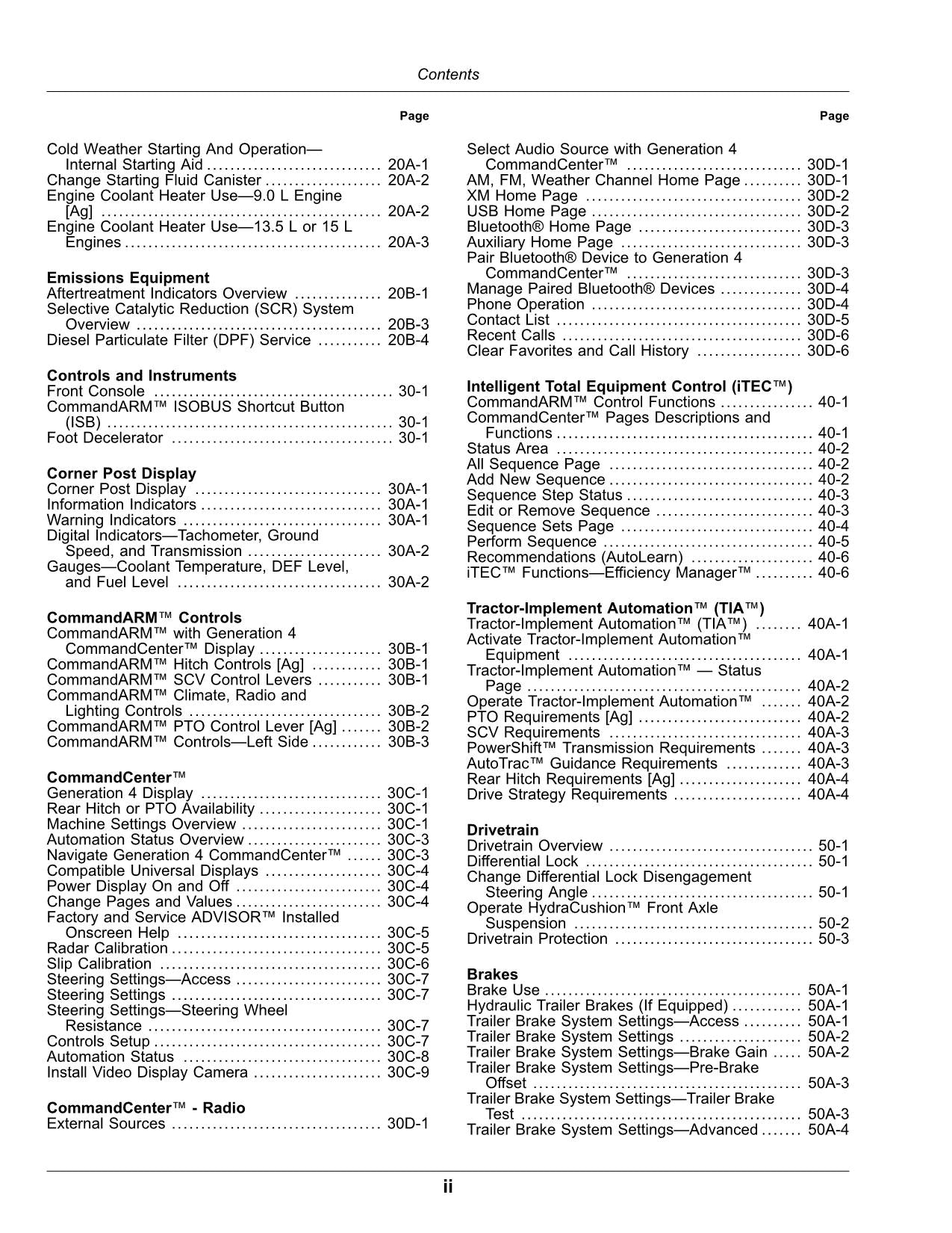 MANUEL D'UTILISATION DU TRACTEUR JOHN DEERE 9370R 9420R 9470R 9520R 9570R 9620R 066001-