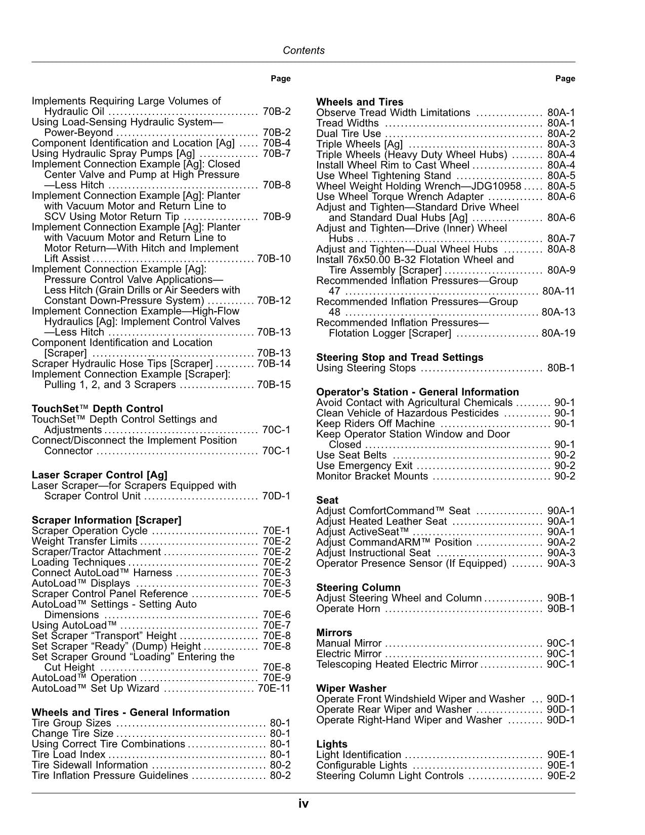 JOHN DEERE 9370R 9420R 9470R 9520R 9570R 9620R TRACTOR OPERATORS MANUAL 066001-