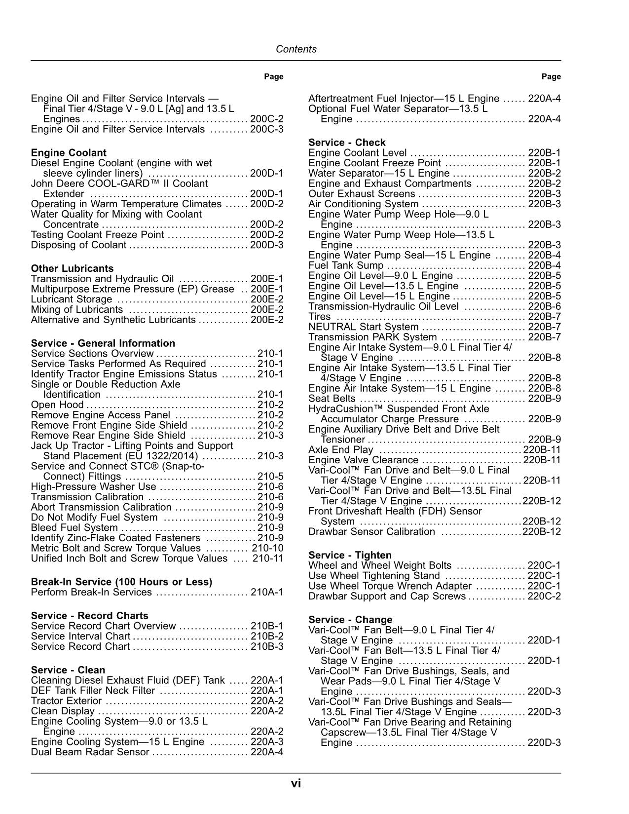 JOHN DEERE 9370R 9420R 9470R 9520R 9570R 9620R TRACTOR OPERATORS MANUAL 066001-