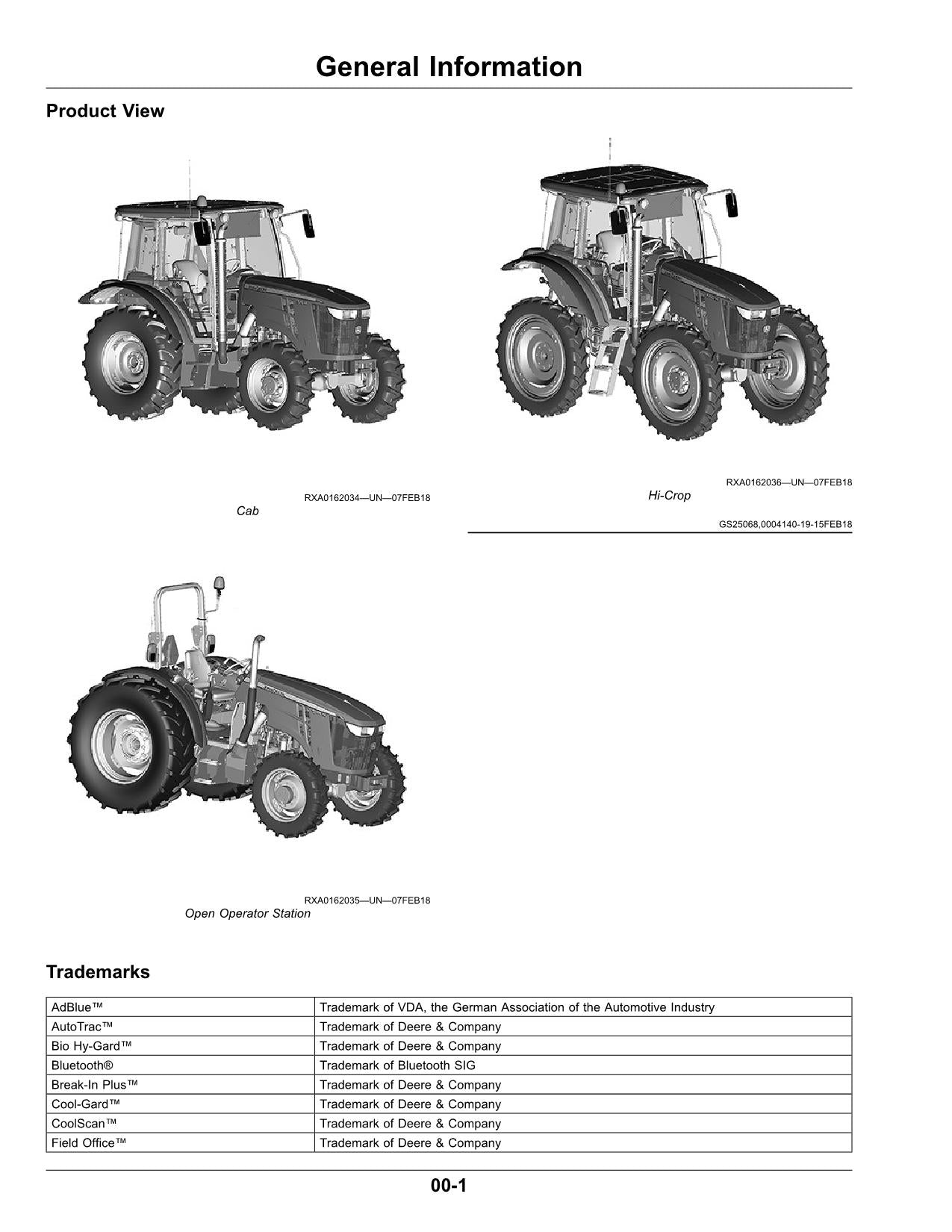 MANUEL D'UTILISATION DU TRACTEUR JOHN DEERE 5075M 5090M 5100M 5100MH 5115M FT4 #1