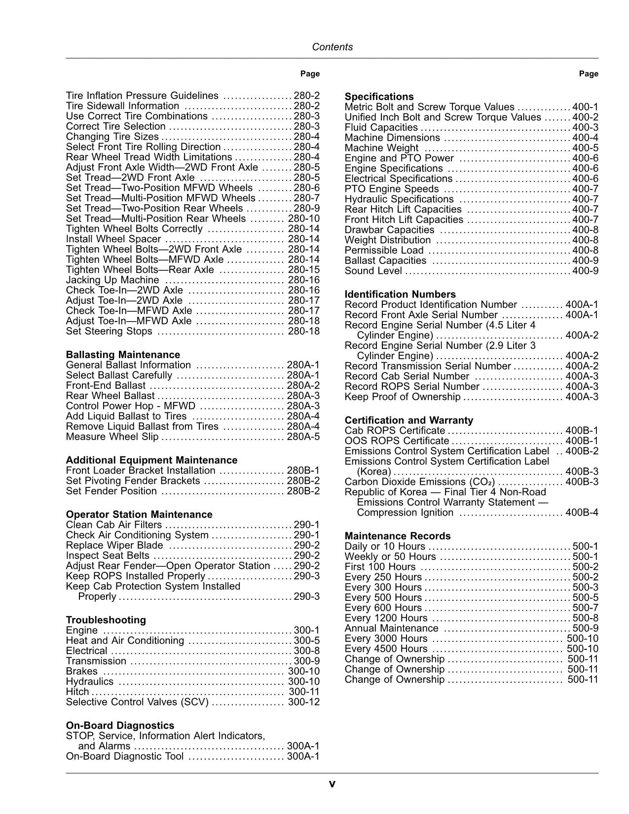 JOHN DEERE 5075M 5090M 5100M 5100MH 5115M FT4 TRACTOR OPERATORS MANUAL #1