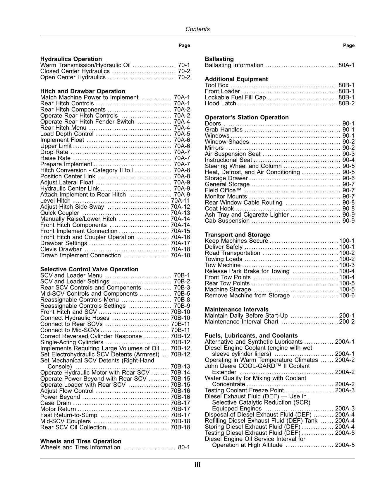 JOHN DEERE 5090R 5100R 5115R 5115RH 5125R TRAKTOR-BETRIEBSHANDBUCH Nr. 1