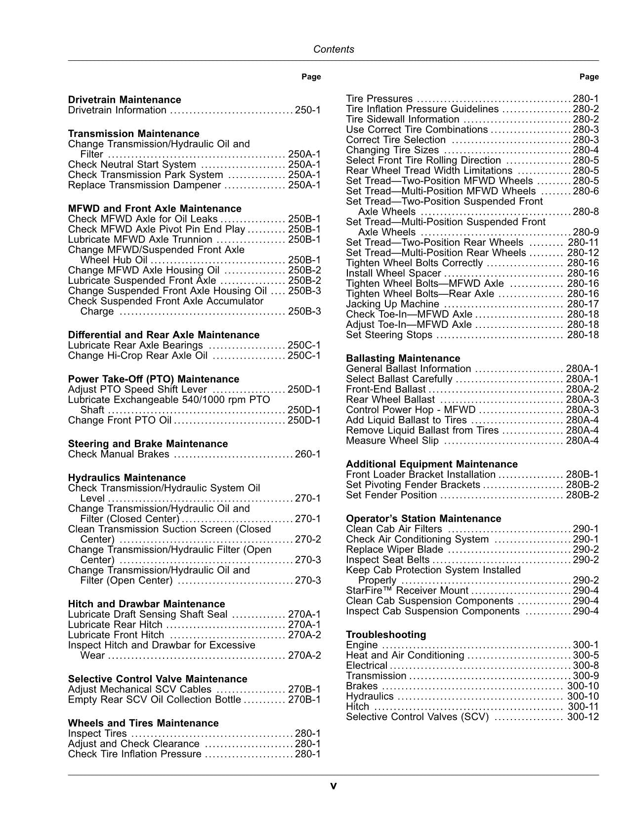 JOHN DEERE 5090R 5100R 5115R 5115RH 5125R TRACTOR OPERATORS MANUAL #2