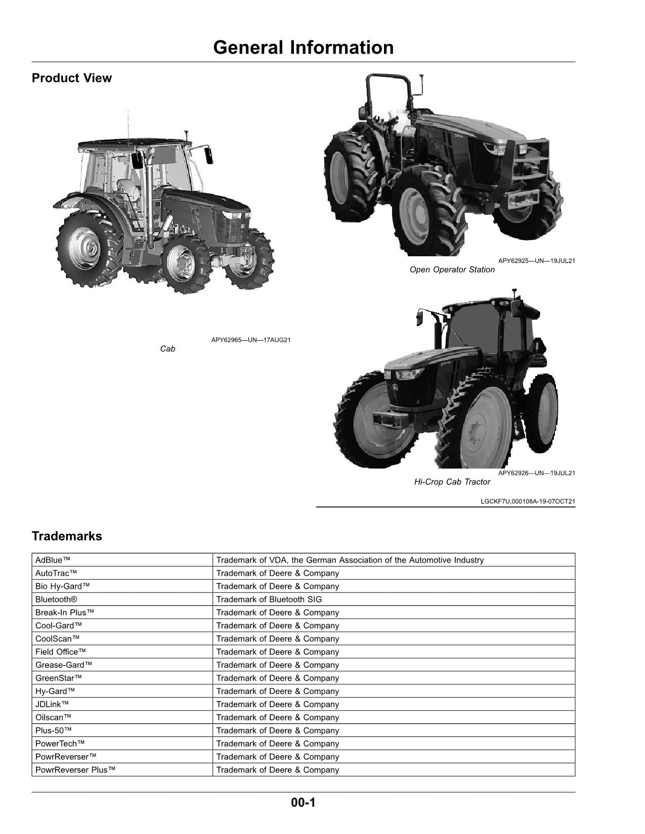 MANUEL D'UTILISATION DU TRACTEUR JOHN DEERE 5075M 5090M 5100M 5100MH 5115M #3