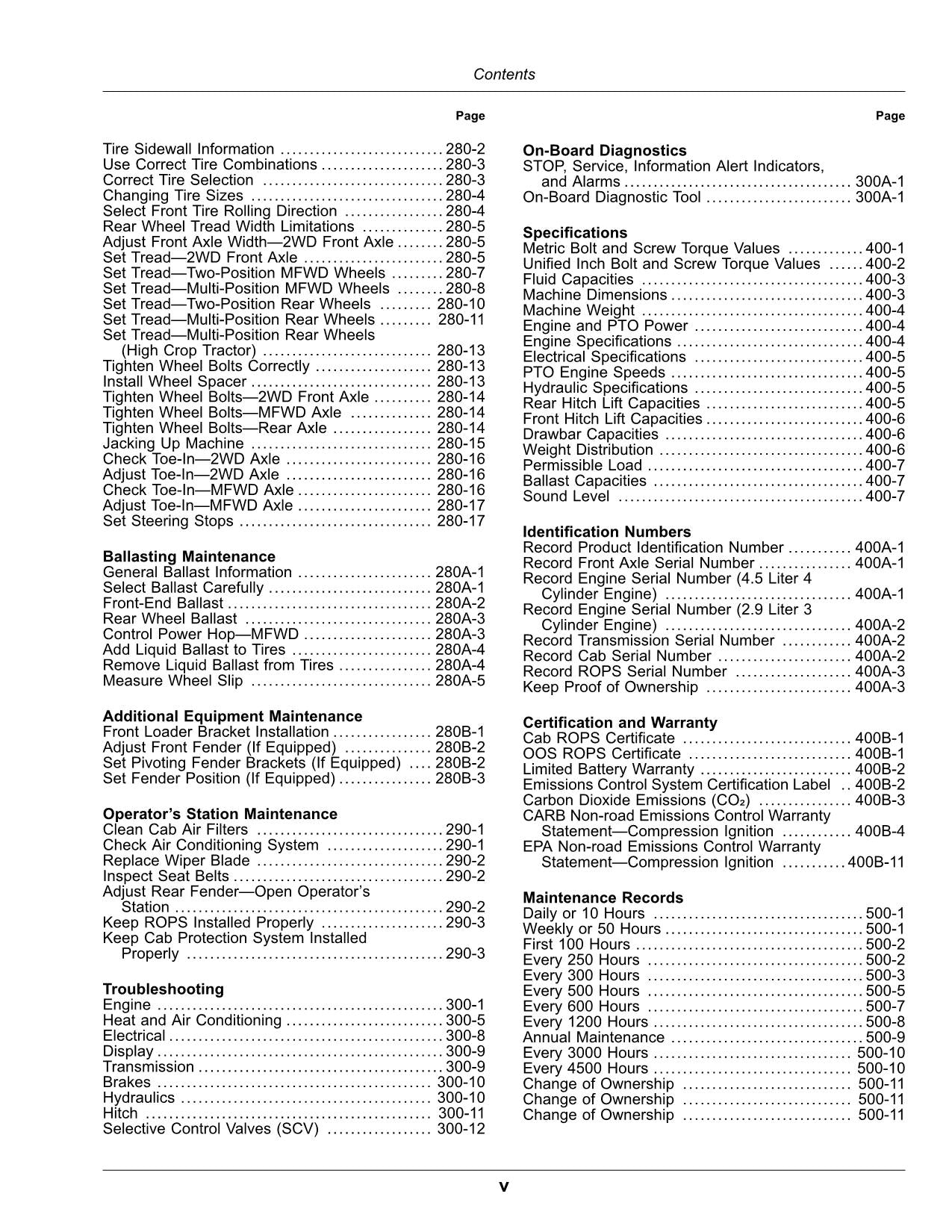 JOHN DEERE 5075M 5090M 5100M 5100MH 5115M TRACTOR OPERATORS MANUAL #3