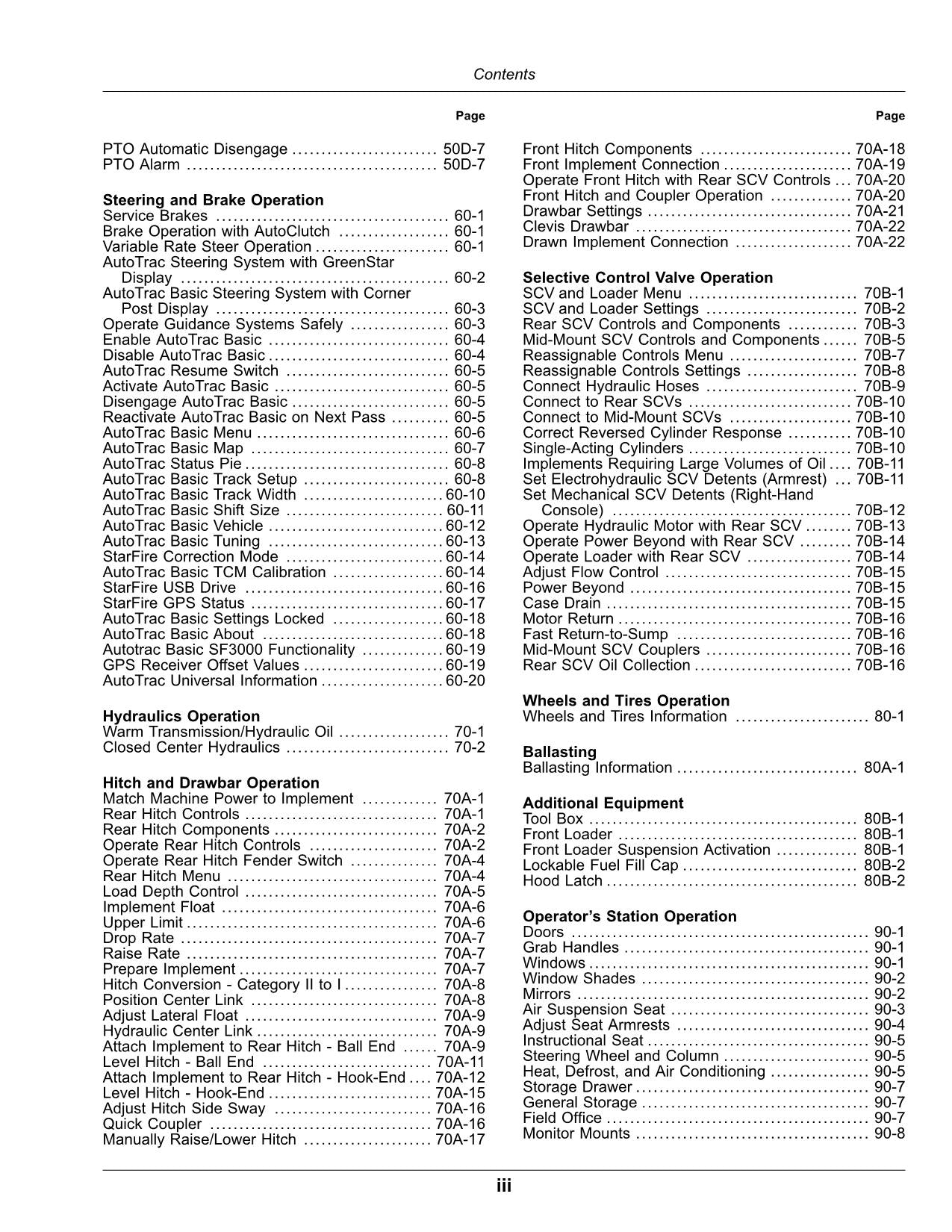 JOHN DEERE 5090R 5100R 5115R 5115RH 5125R TRAKTOR-BETRIEBSHANDBUCH Nr. 3