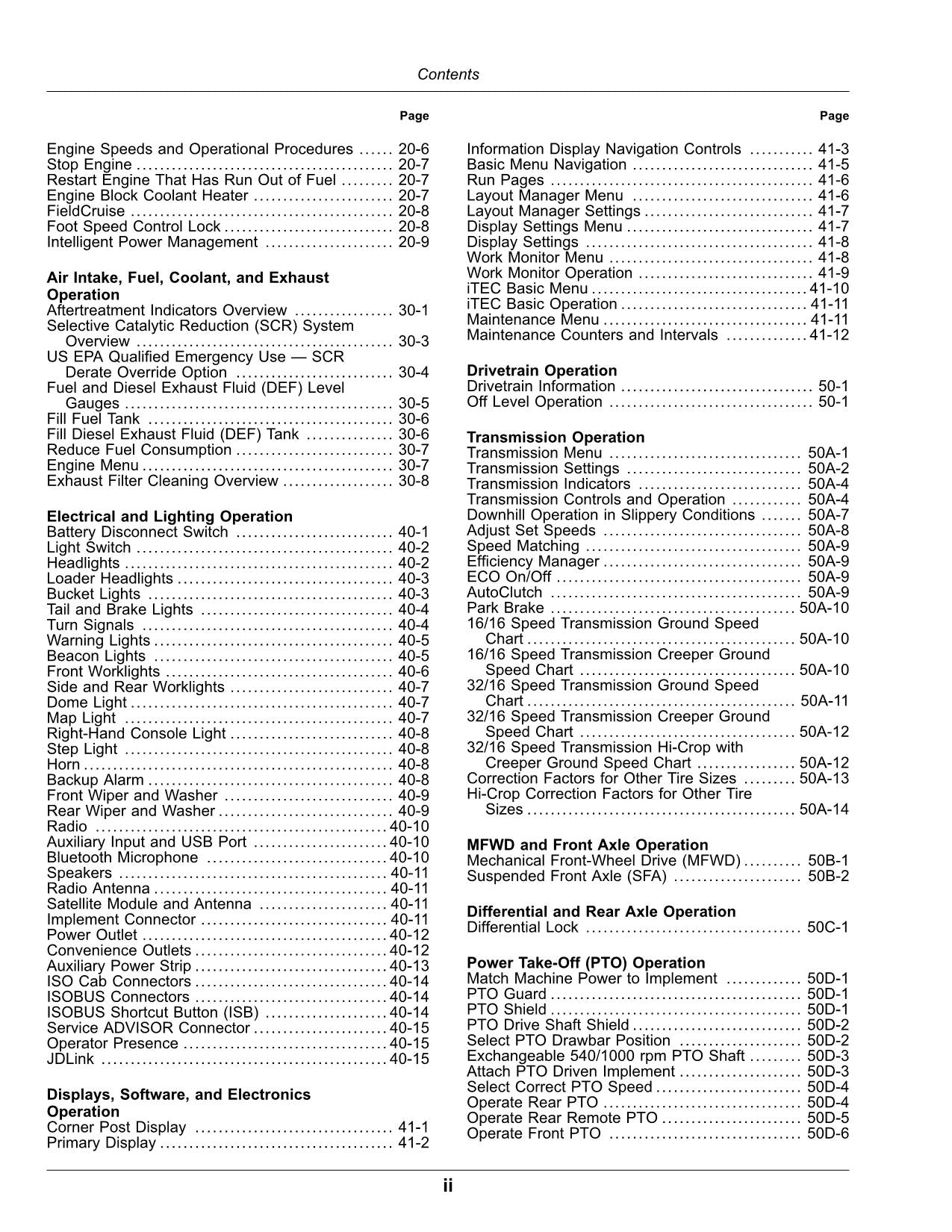 JOHN DEERE 5090R 5100R 5115R 5115RH 5125R TRAKTOR-BETRIEBSHANDBUCH Nr. 3