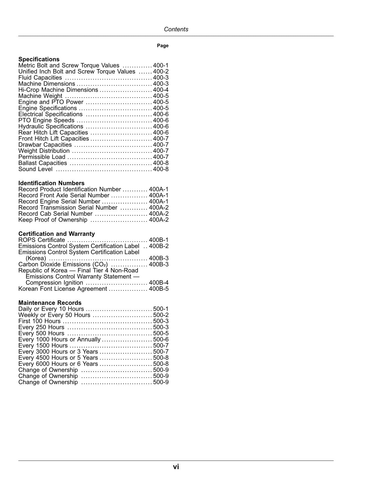 JOHN DEERE 5090R 5100R 5115R 5115RH 5125R TRACTOR OPERATORS MANUAL #4