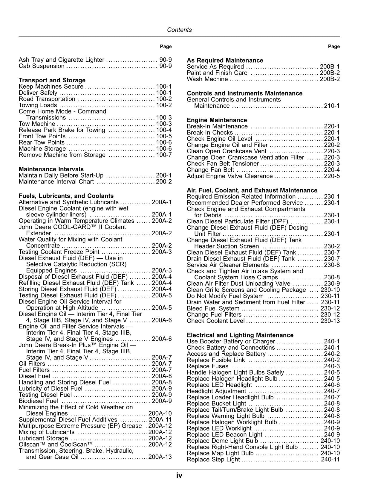 JOHN DEERE 5090R 5100R 5115R 5115RH 5125R TRACTOR OPERATORS MANUAL #4