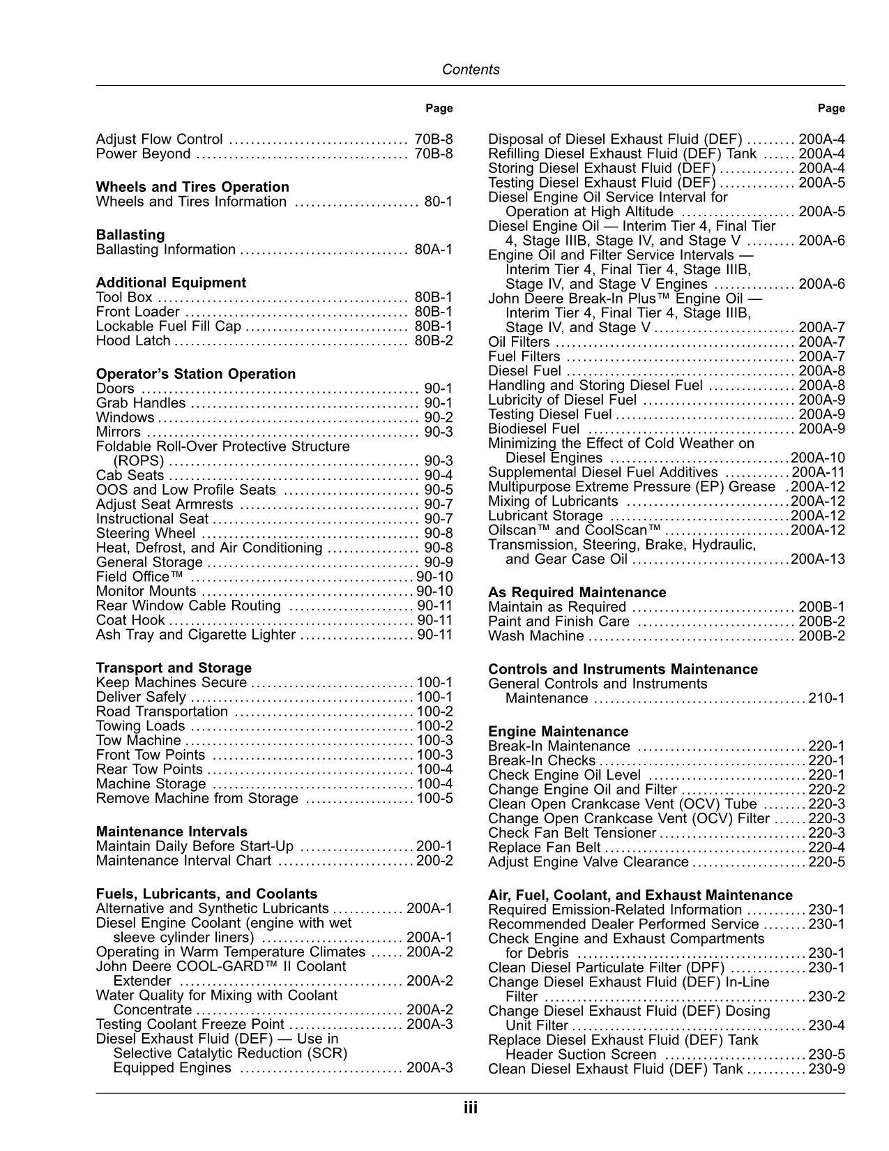 JOHN DEERE 5090E 5090EL 5100E TRACTOR OPERATORS MANUAL #1