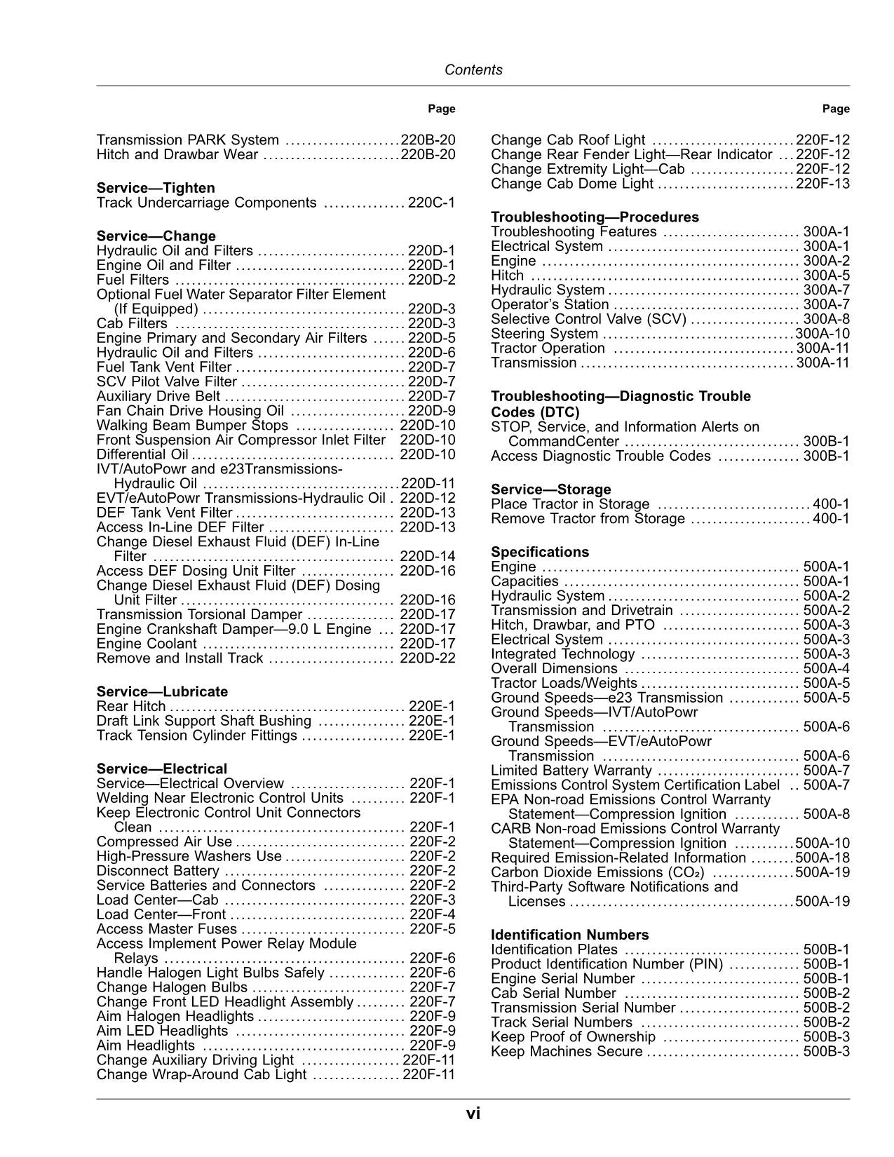 JOHN DEERE 8RT 340 410 310 370 TRACTOR OPERATORS MANUAL #3