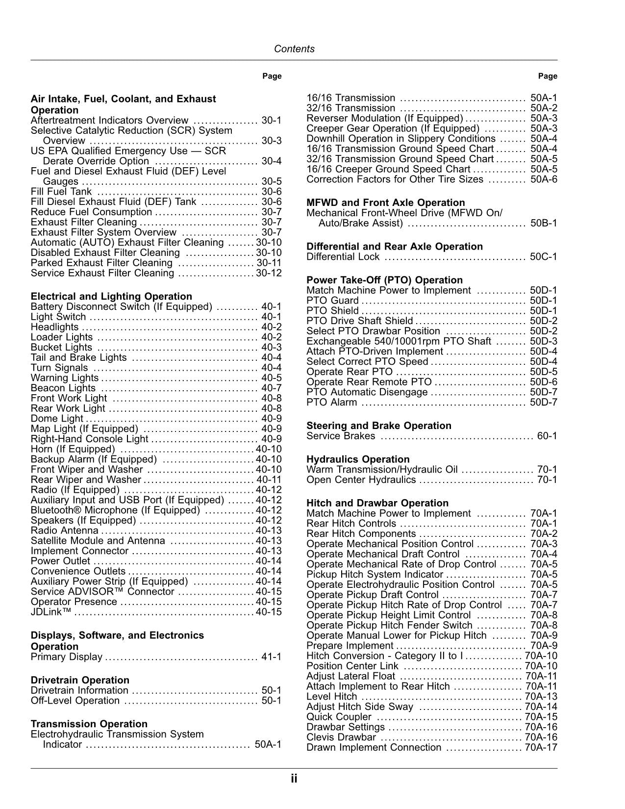 JOHN DEERE 5120M 5075M 5105MH 5095M 5105M TRACTOR OPERATORS MANUAL #1 ...