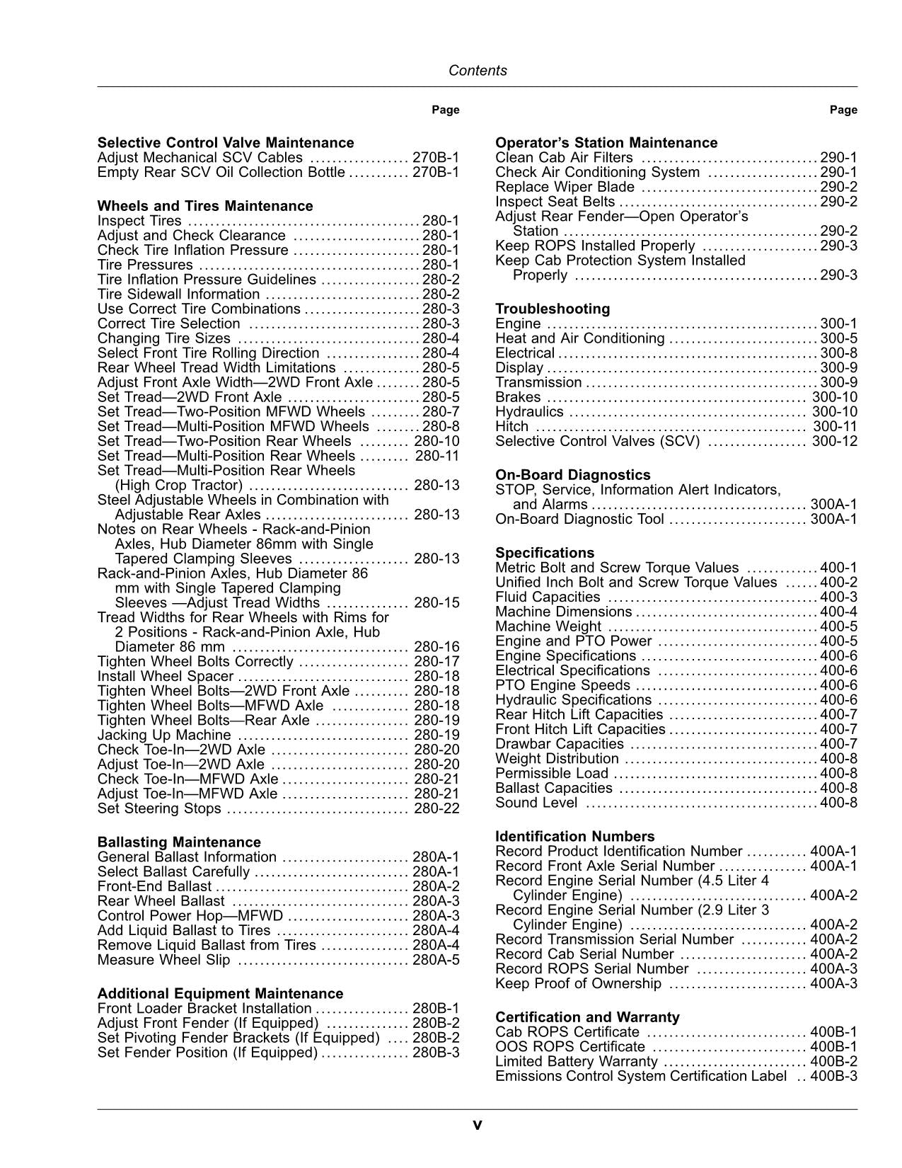 JOHN DEERE 5120M 5075M 5105MH 5095M 5105M TRACTOR OPERATORS MANUAL #1 ...