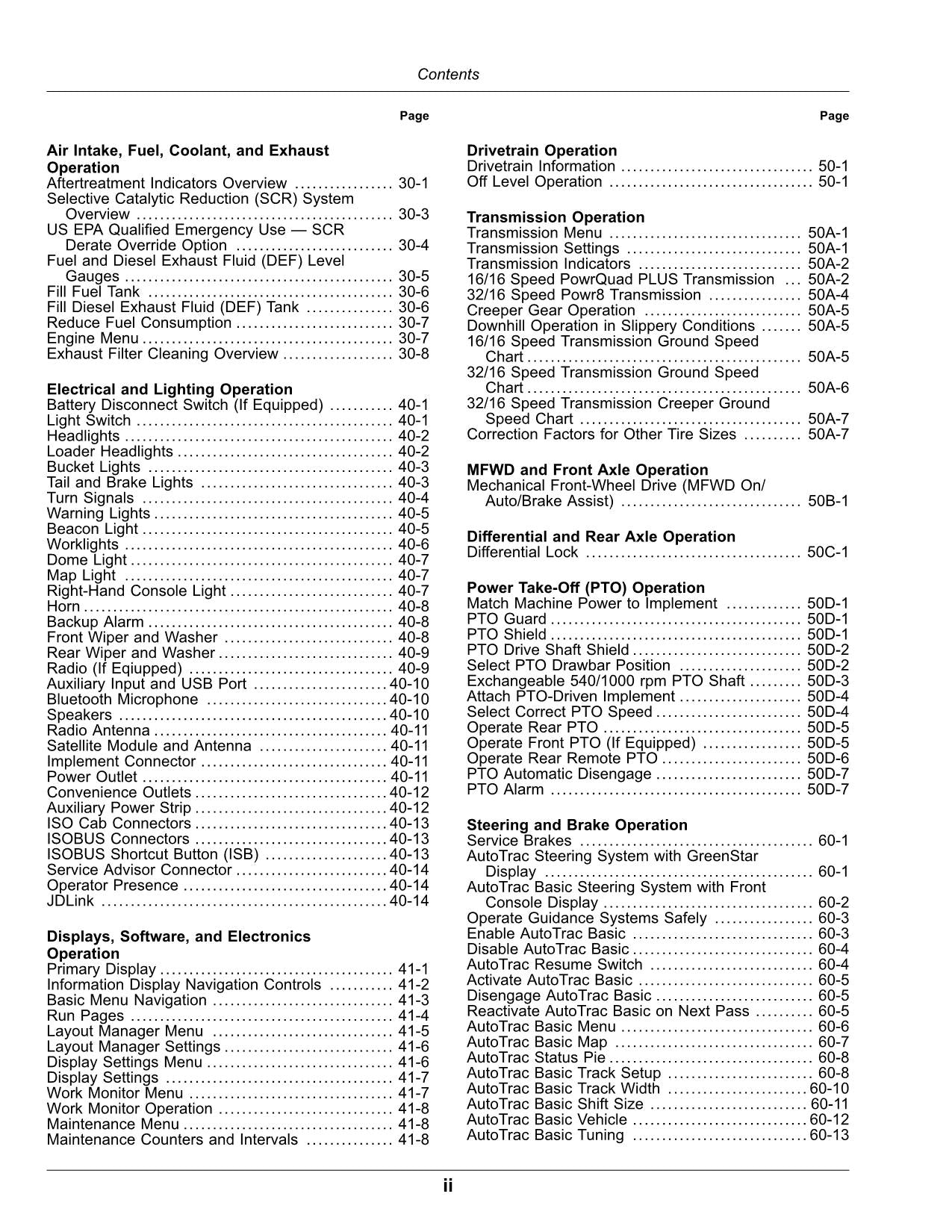 JOHN DEERE 5120M 5130M 5095M 5105M TRAKTOR-BETRIEBSHANDBUCH Nr. 2